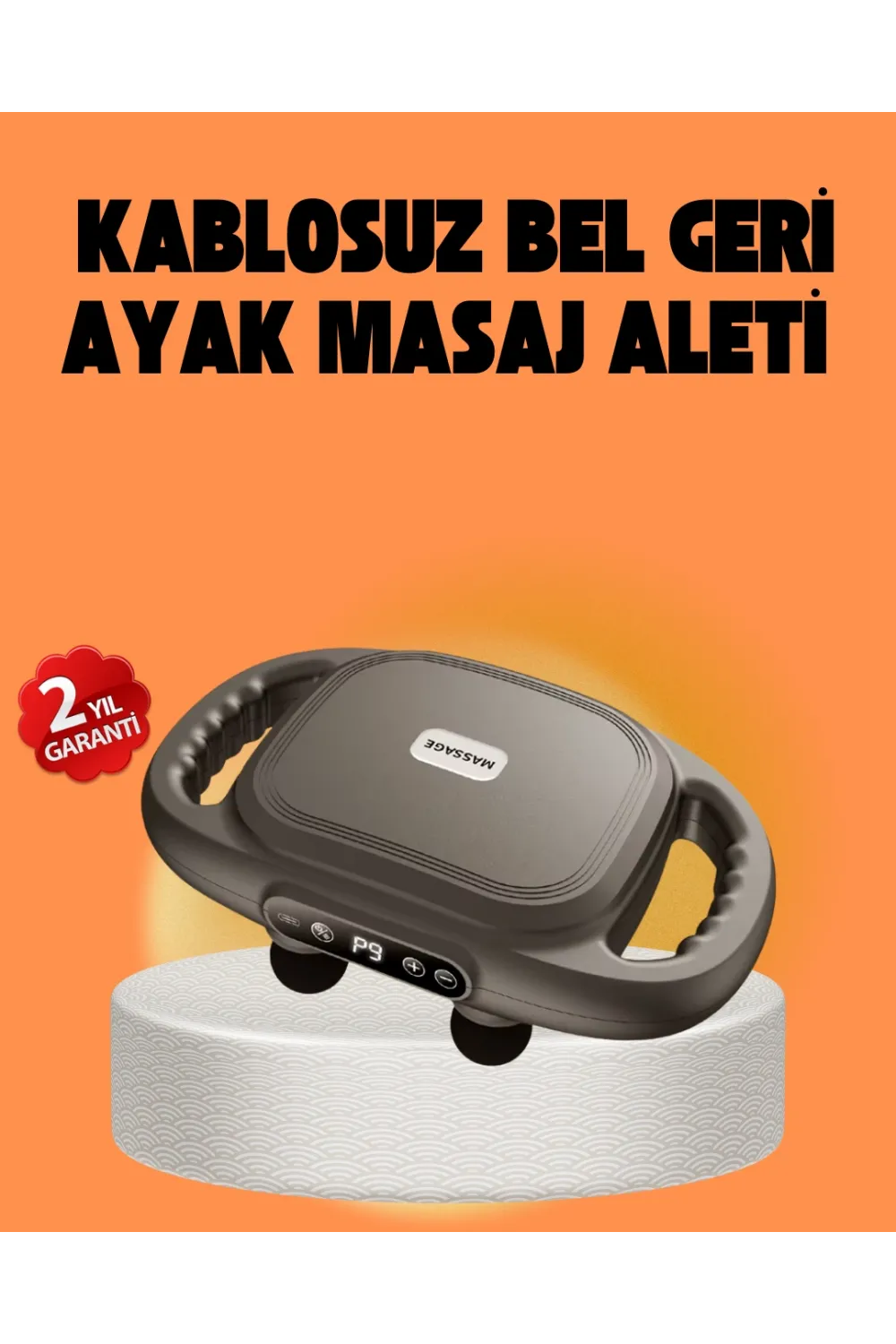 Şarjlı 6 Başlıklı Masaj Tabancası 2000 Mah Sessiz Güçlü Motor