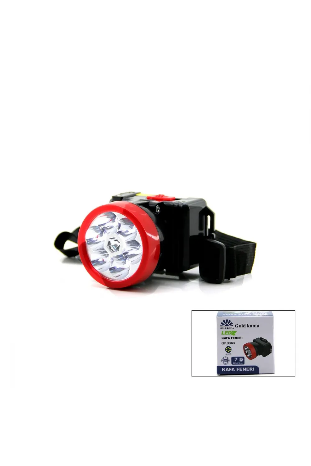 Şarjlı 6 LED 2W Kafa Lambası - Ayarlanabilir Işık
