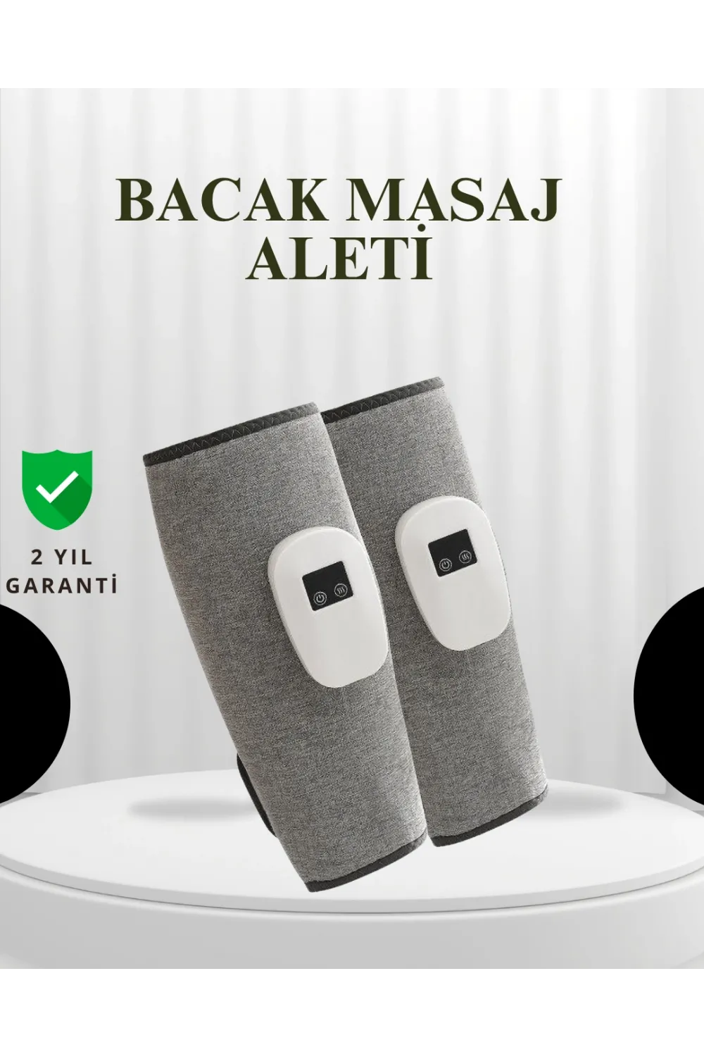Şarjlı Isıtmalı Baldır Masaj Aleti – 3 Hava Basınçlı, Titreşimli Ve Akıllı Zamanlayıcılı