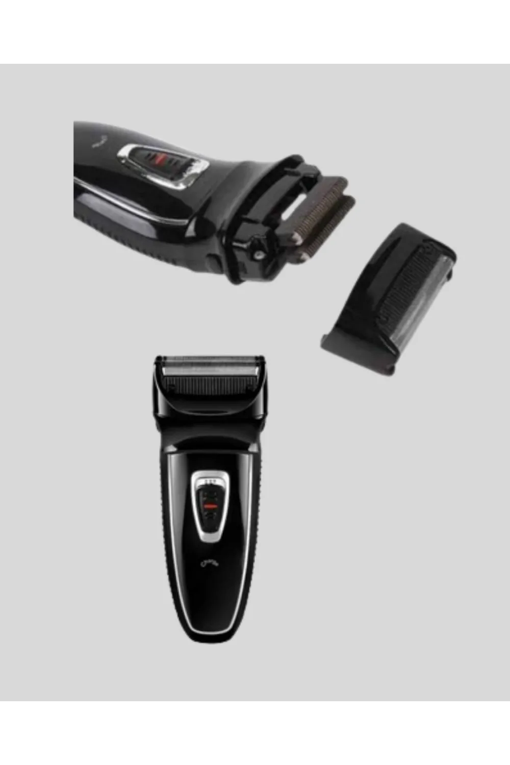Şarjlı Kablosuz Tıraş Makinesi Çift Başlık Kuru Tıraş Ergonomik Taşınabilir