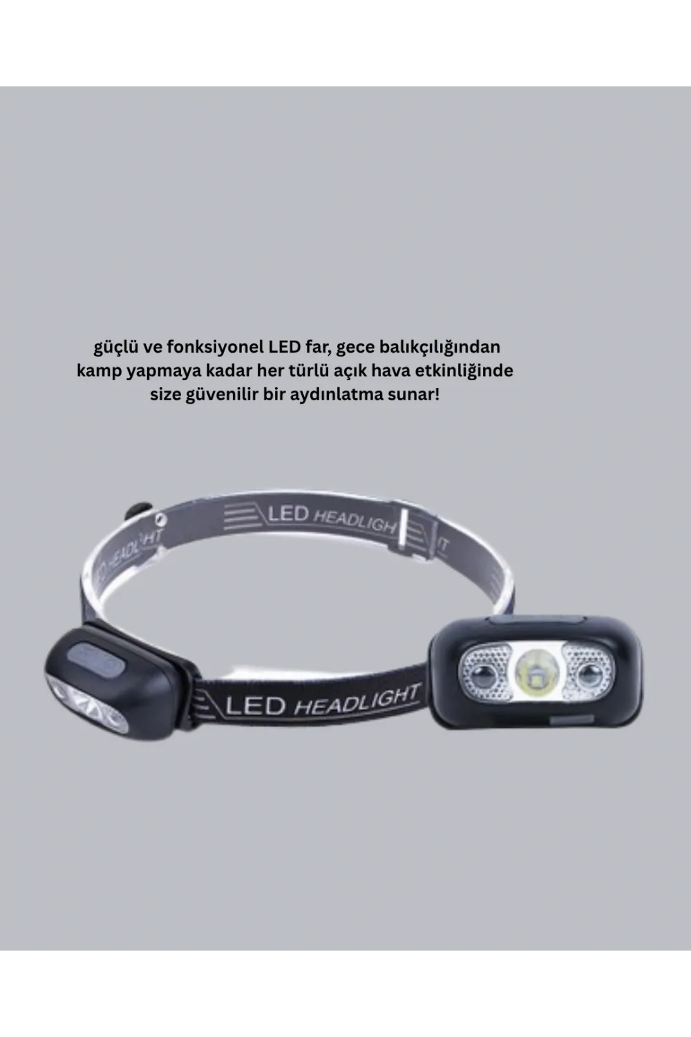 Şarjlı Led Kafa Feneri | 4 Modlu Akıllı Sensörlü Far | Su Geçirmez Ipx5 Kamp Ve Balıkçı Lambası