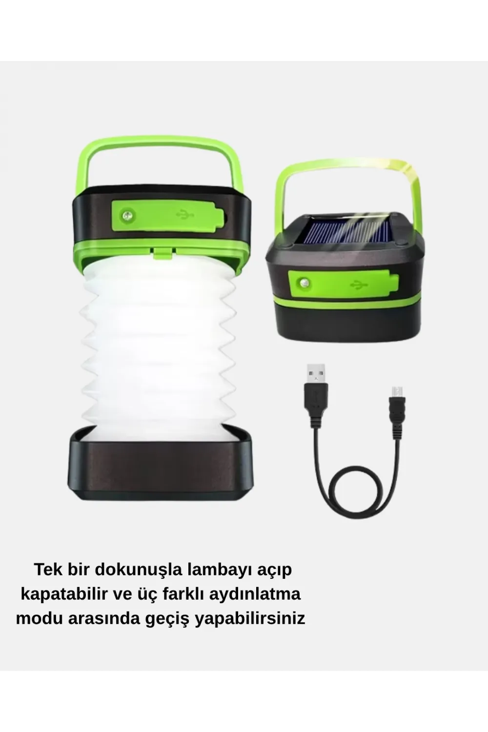 Şarjlı Led Lamba – Dokunmatik Sensörlü, 3 Kademeli Parlaklık