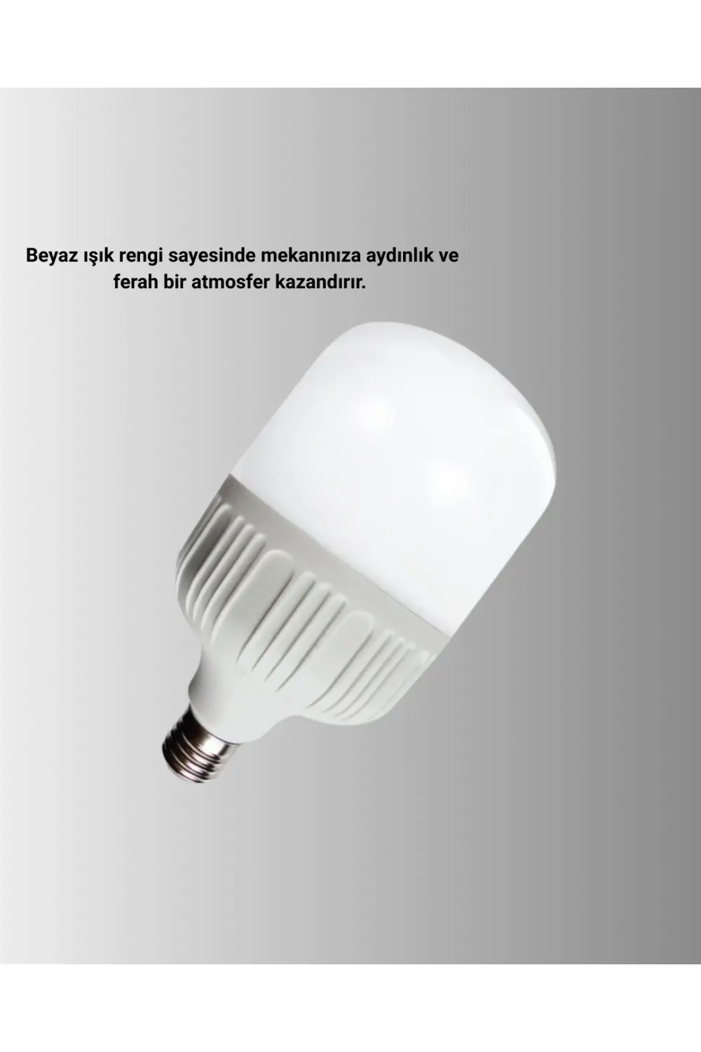 Şarjlı Led Torch Ampul 30 Watt Beyaz Işık Enerji Tasarruflu