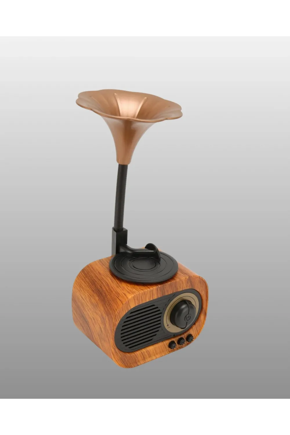 Şarjlı Mini Retro Radyo Bluetooth Hoparlör Çoklu Bağlantı Seçenekli