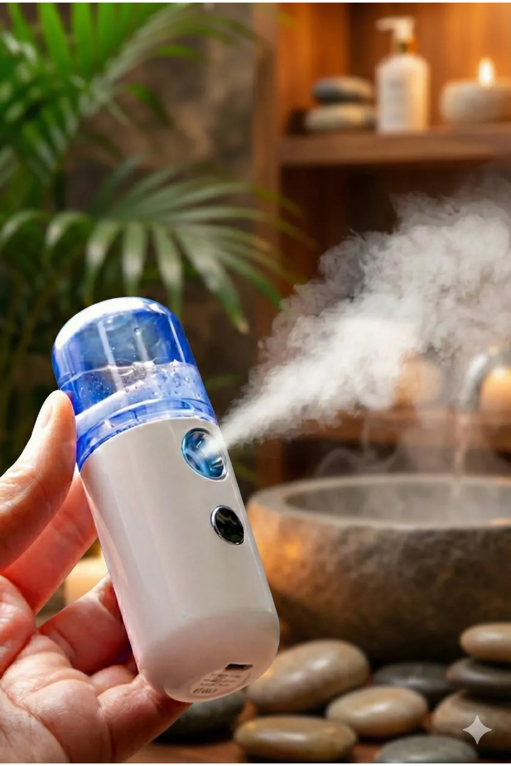 Şarjlı Mini Yüz Nemlendirici Dezenfektan Cihazı Mist Sprayer