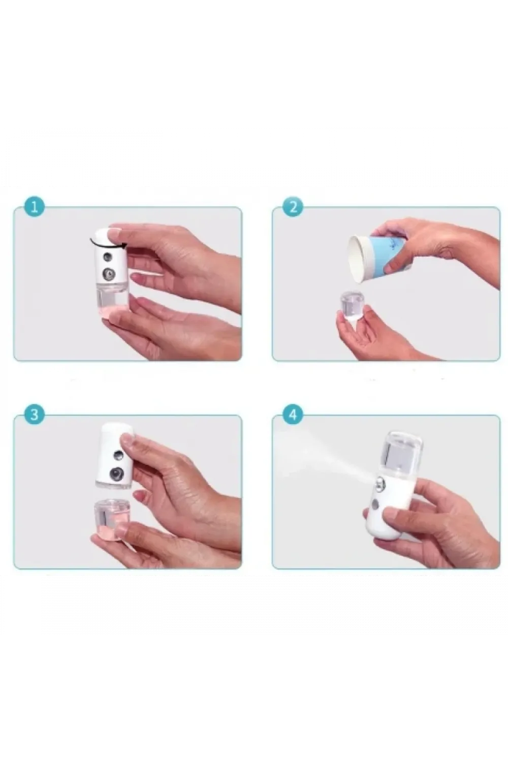 Şarjlı Mini Yüz Nemlendirici Dezenfektan Cihazı Mist Sprayer