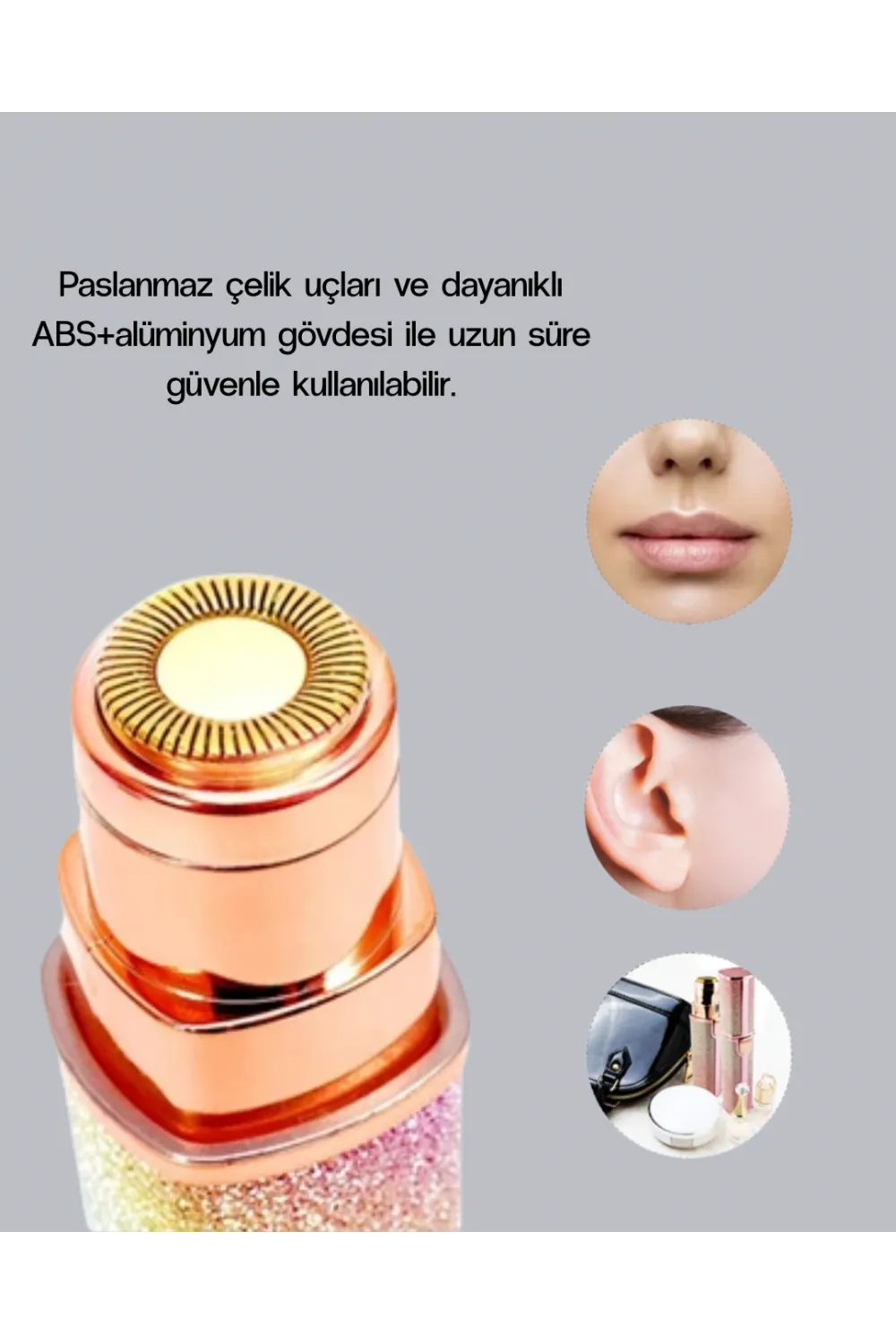 Şarjlı Mini Yüz Ve Kaş Epilatörü – Ağrısız Ve Hassas Temizlik