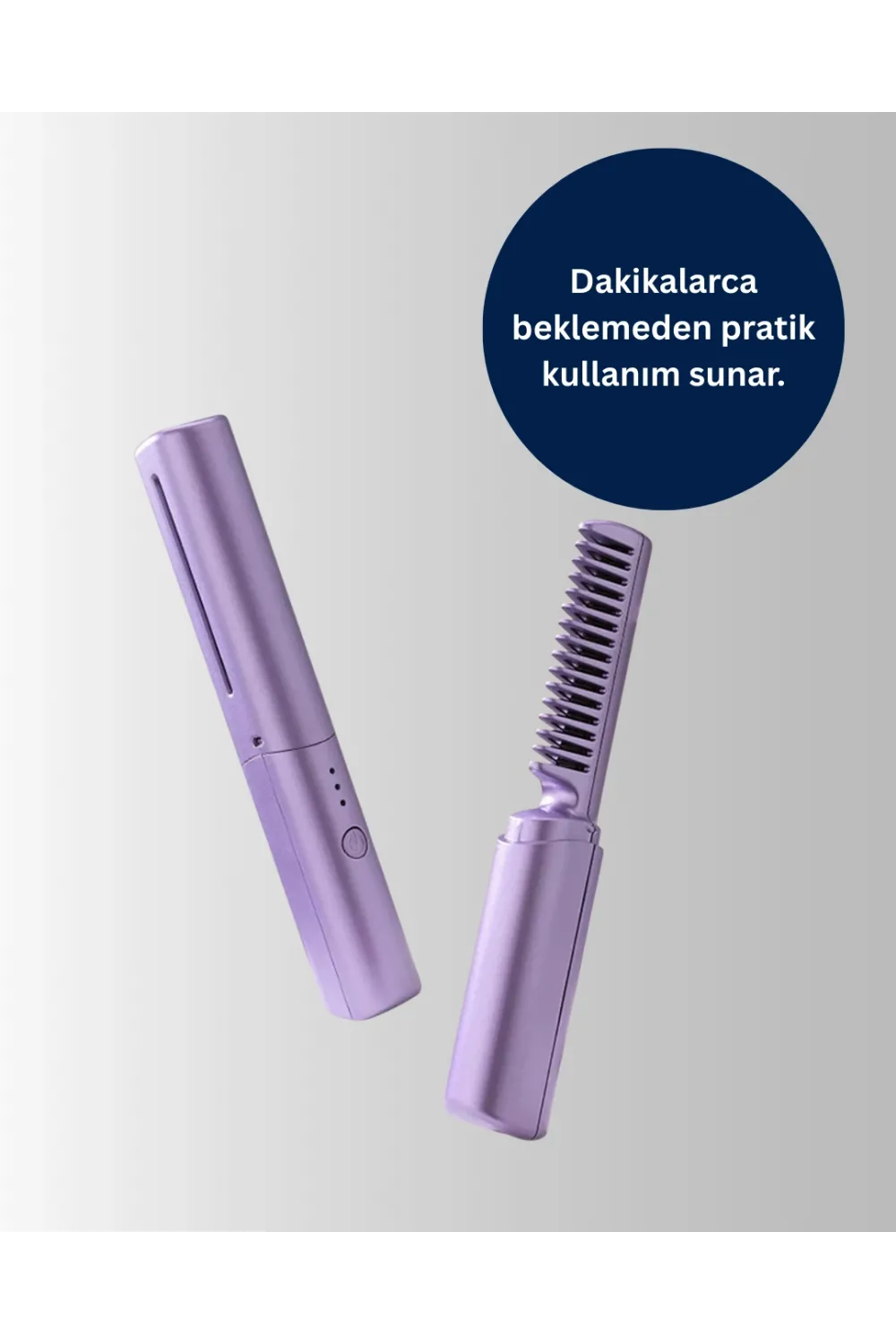 Şarjlı Saç Düzleştirici Tarak