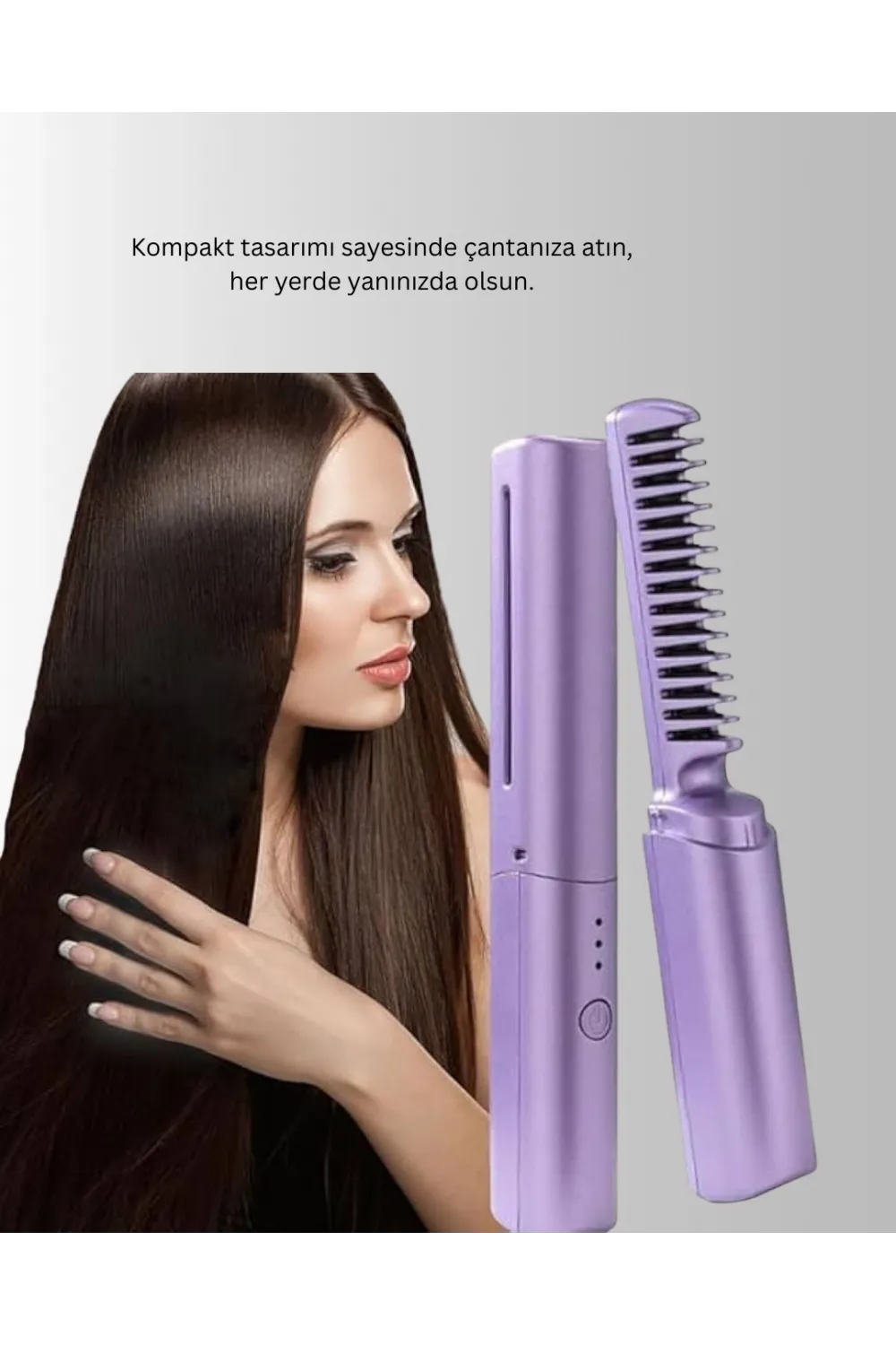 Şarjlı Saç Düzleştirici Tarak
