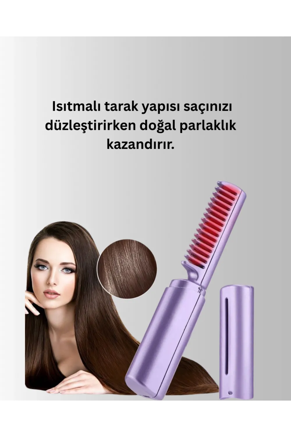 Şarjlı Saç Düzleştirici Tarak