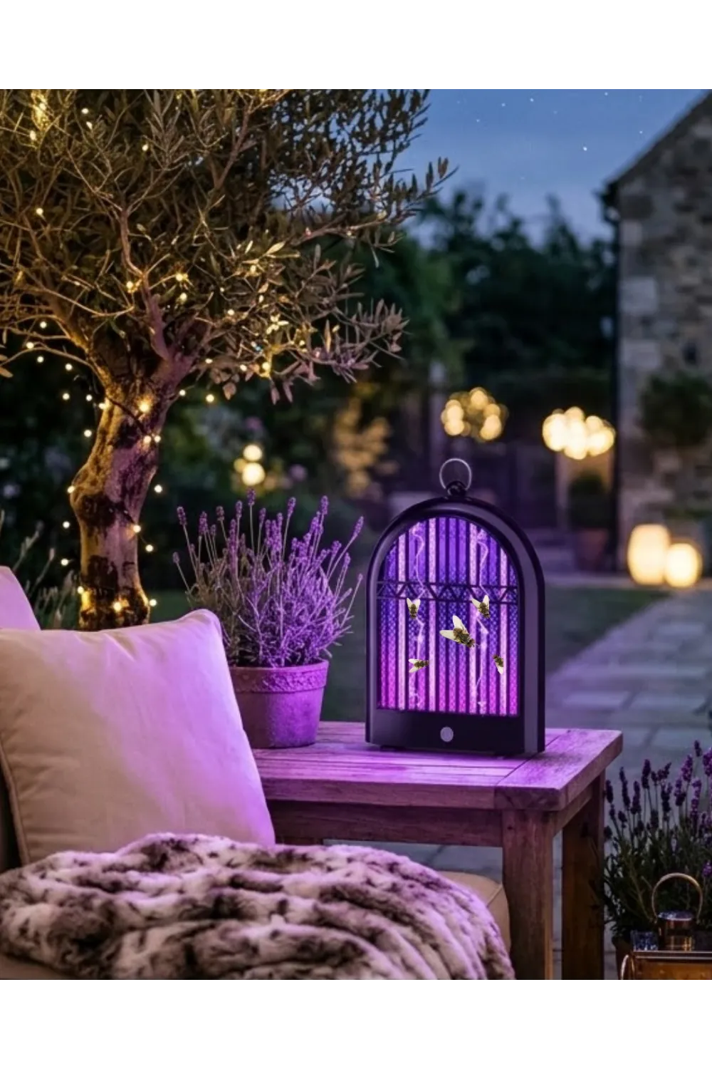 Şarjlı Uv Böcek Öldürücü Lamba Balkon Ve Bahçe İçin Uygun