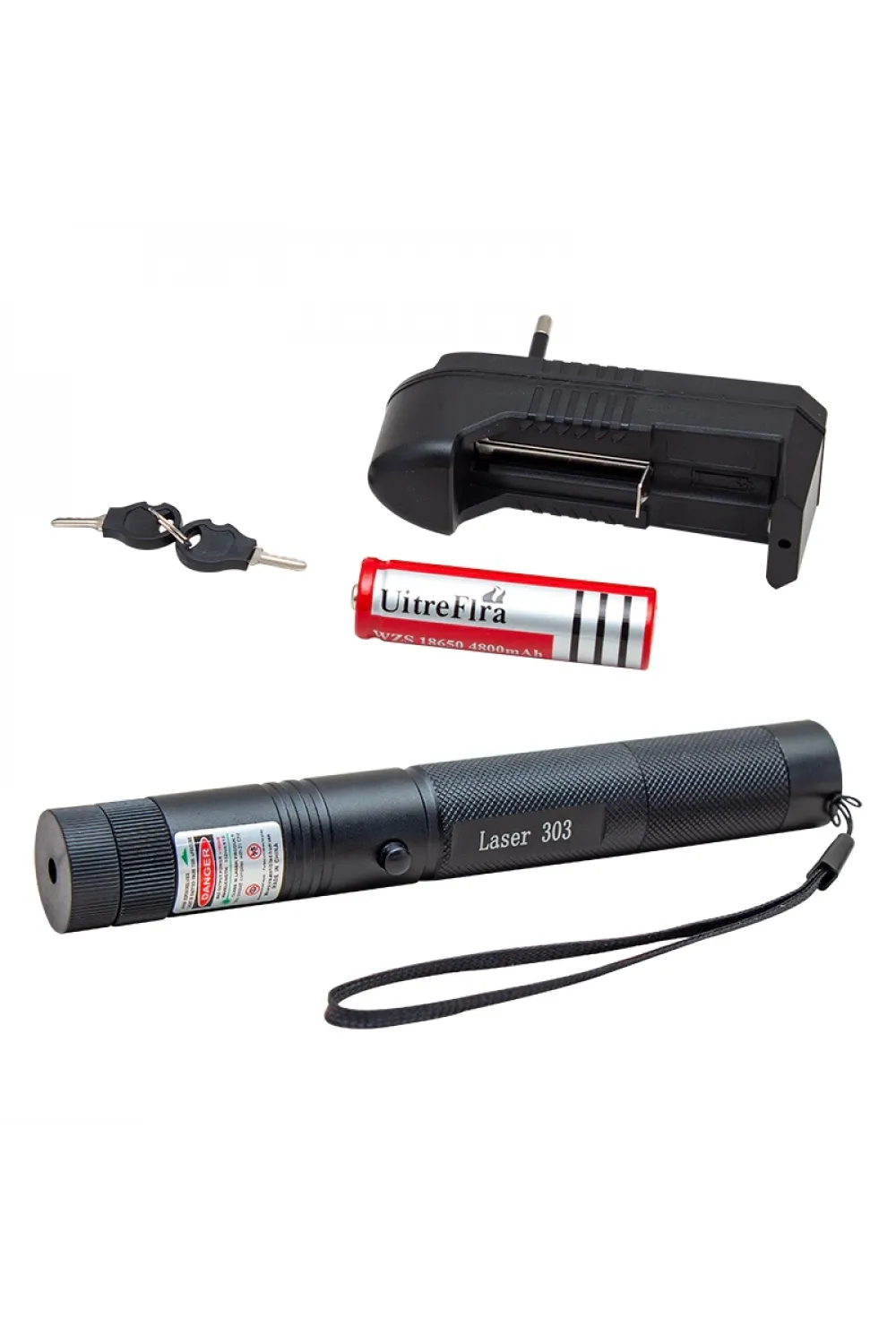 Şarjlı Yeşil Lazer Pointer 100 Mw