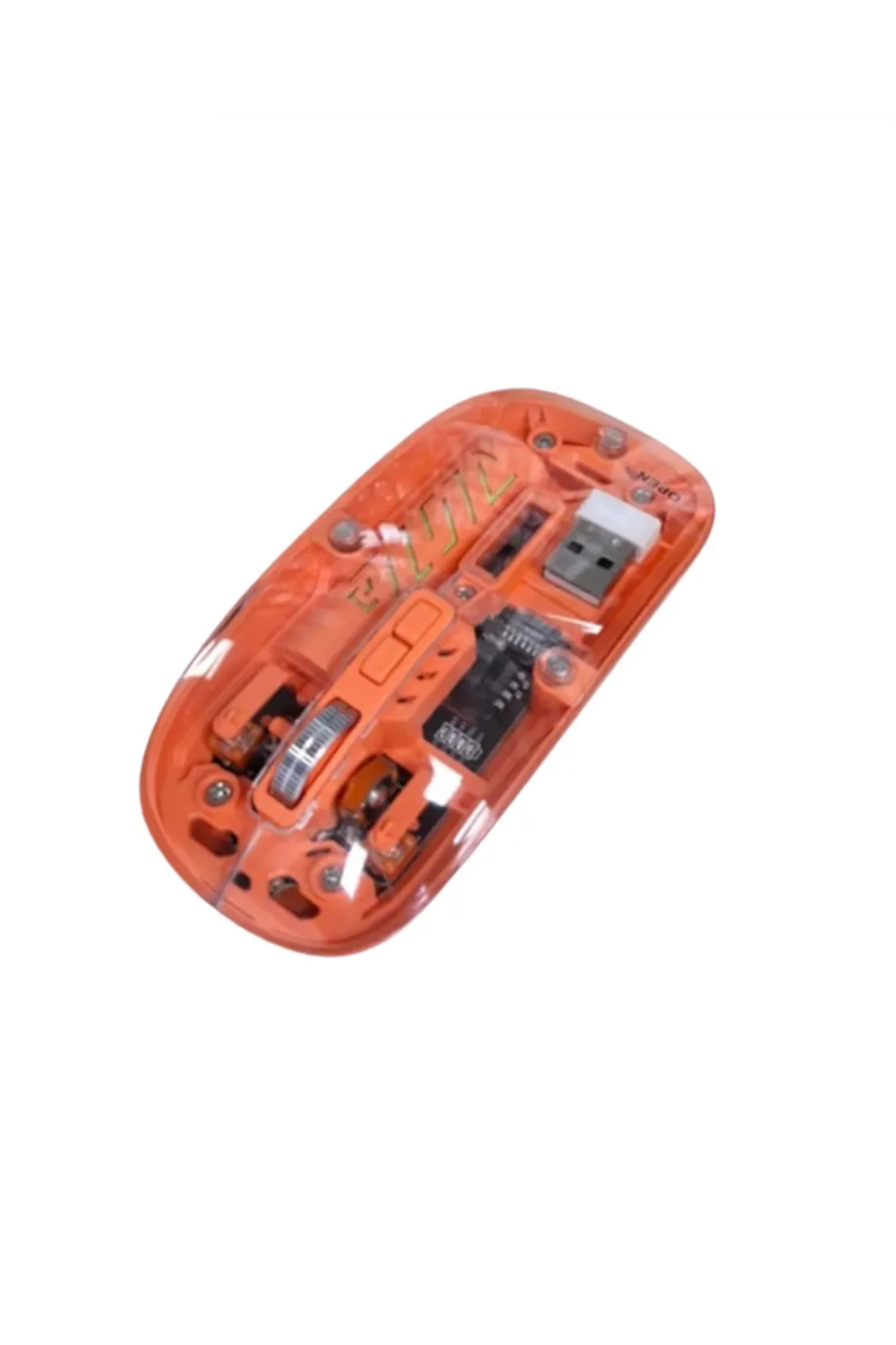 Şeffaf Kablosuz Mouse Bluetooth Bağlantılı Sessiz Tıklama