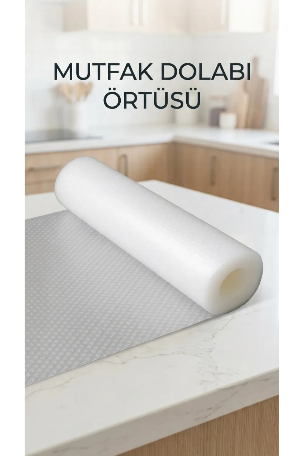 Şeffaf Kaydırmaz Dolap İçi Raf Örtüsü 45x300 Cm Pvc Malzeme