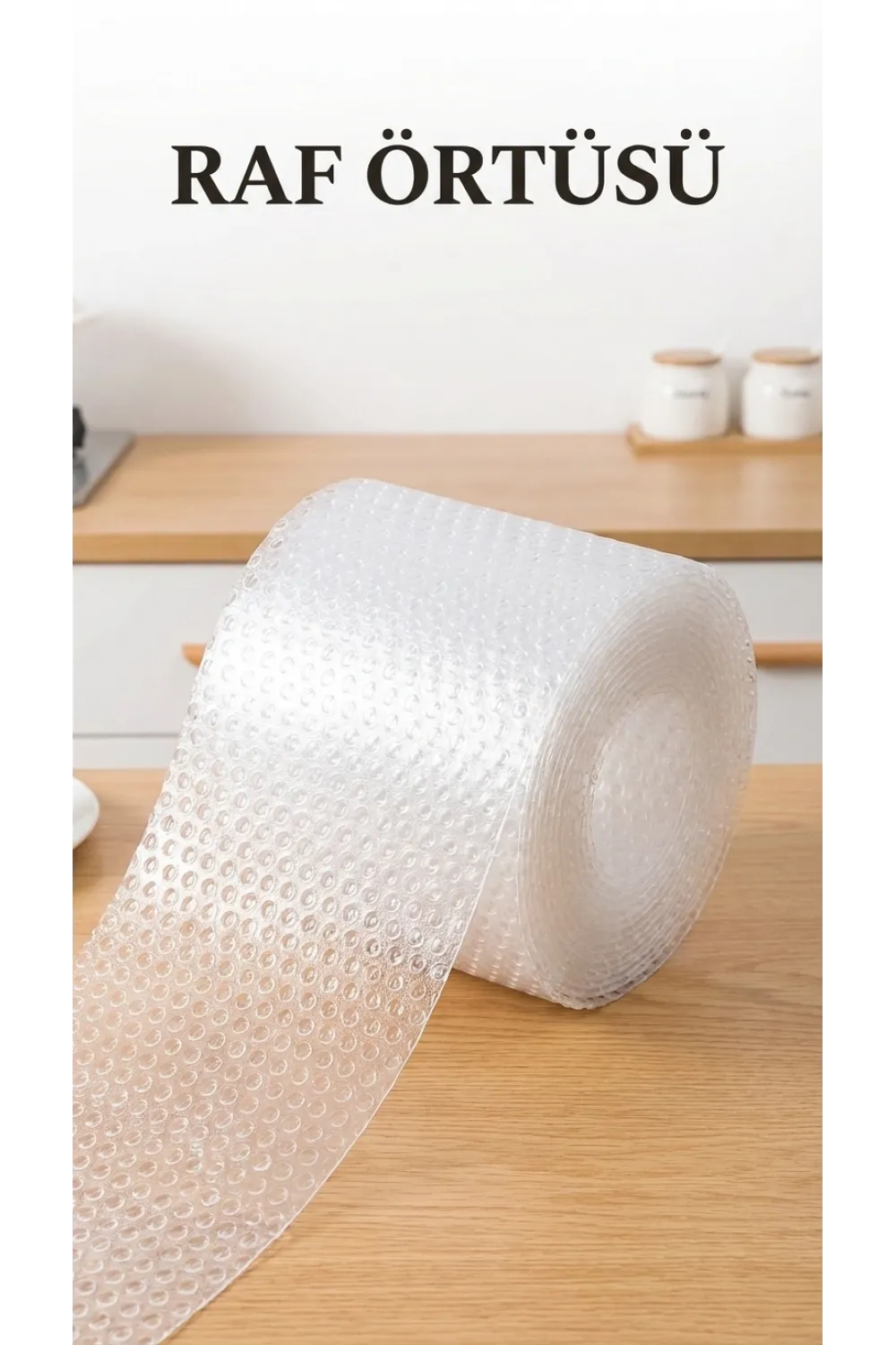 Şeffaf Kaydırmaz Pvc Dolap İçi Raf Örtüsü 45x300 Cm