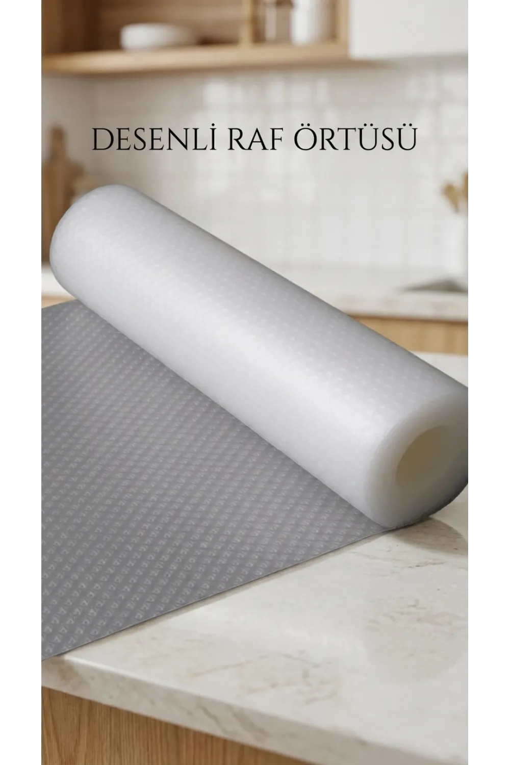 Şeffaf Kaymaz Raf Ve Çekmece Örtüsü 45x300 Cm Dolap İçi Koruma