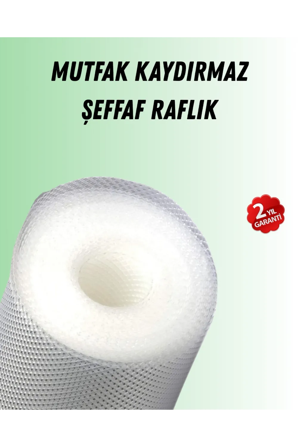 Şeffaf Mutfak Raflığı Ve Çekmece Kaplaması Kaydırmaz Pvc