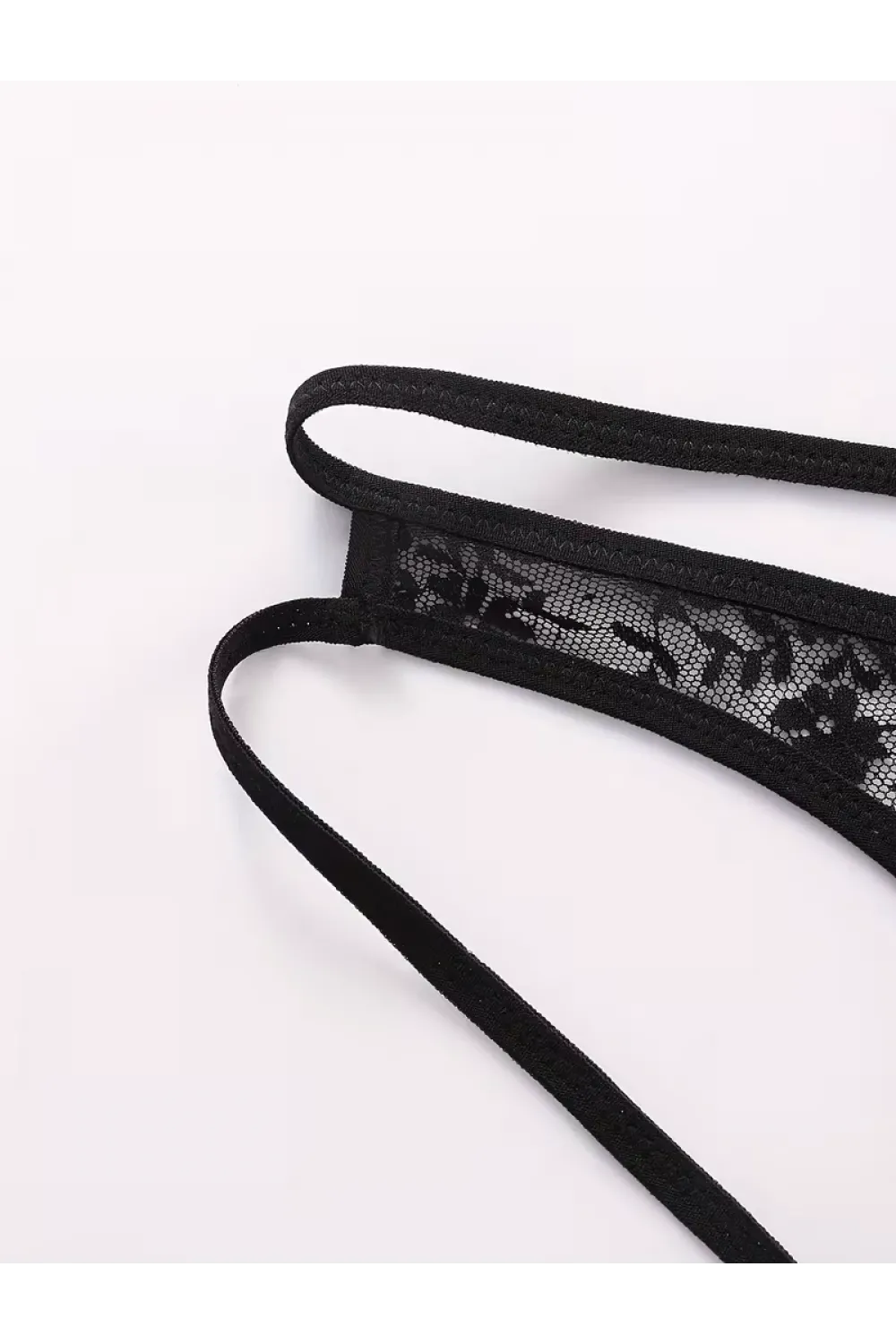 Seksi Dantelli Arkası Açık Seksi Siyah Erkek Külot TG274626