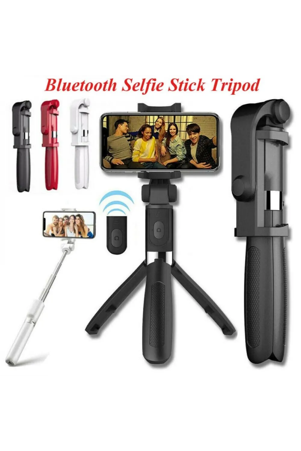 Selfie Stick L01 Bluetooth Kumandalı Selfie Çubuğu Tripod Monopod