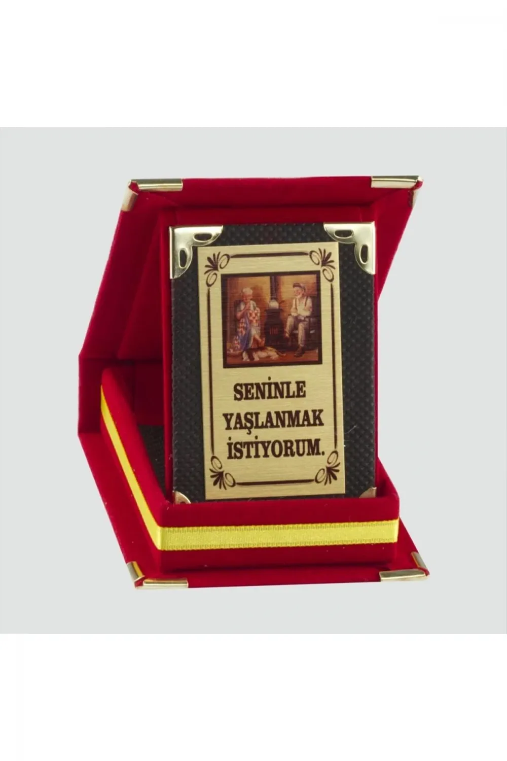 Seninle Yaşlanmak İstiyorum Plaketi (sevgililer günü hediyesi)