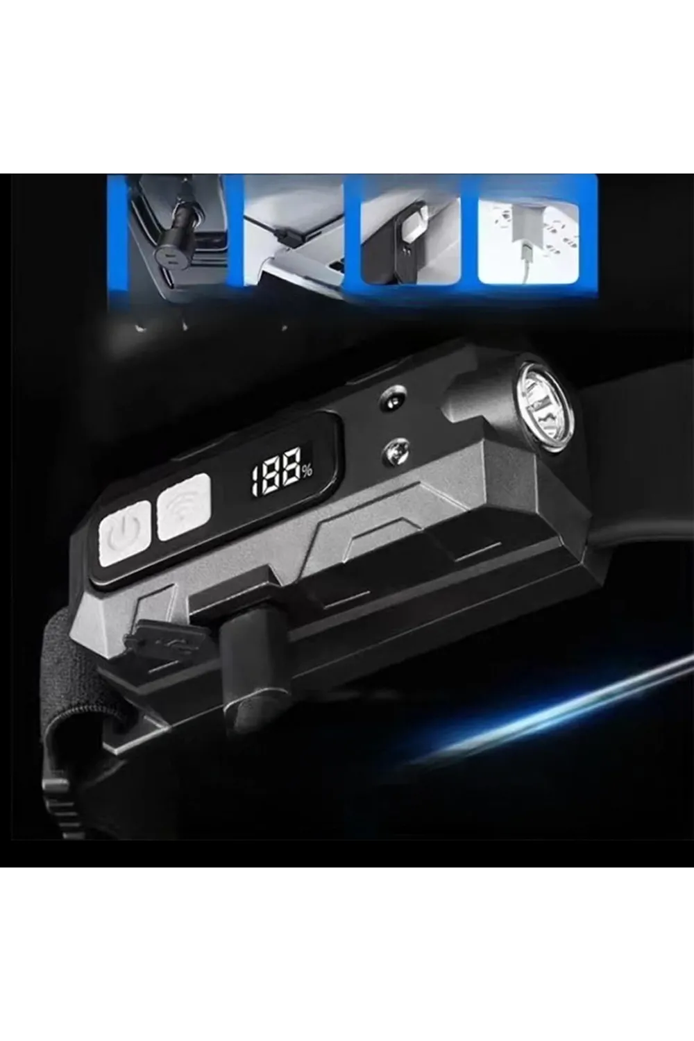 Sensörlü Cob Xpg Led Kafa Lambası Wt-066