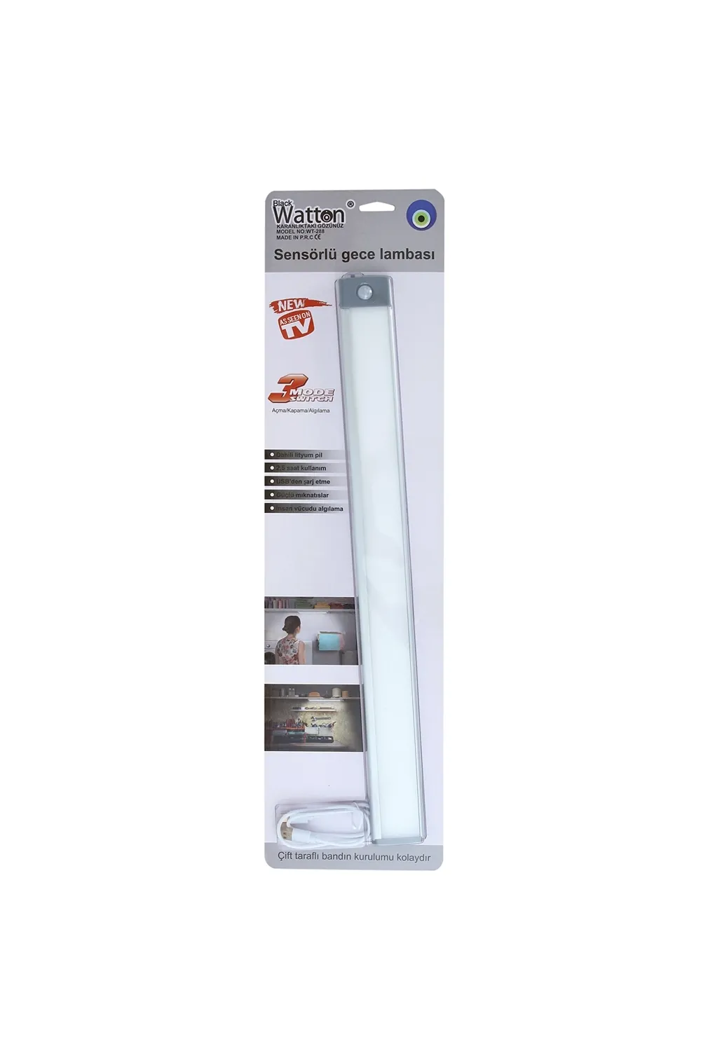 Sensörlü Şarjlı Dolap Lambası Wt-288