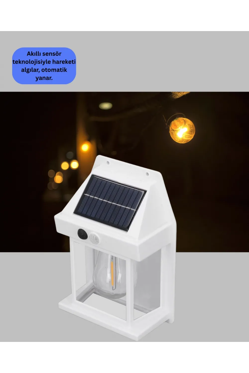 Sensörlü Solar Led Dış Duvar Aydınlatma Yeni Nesil