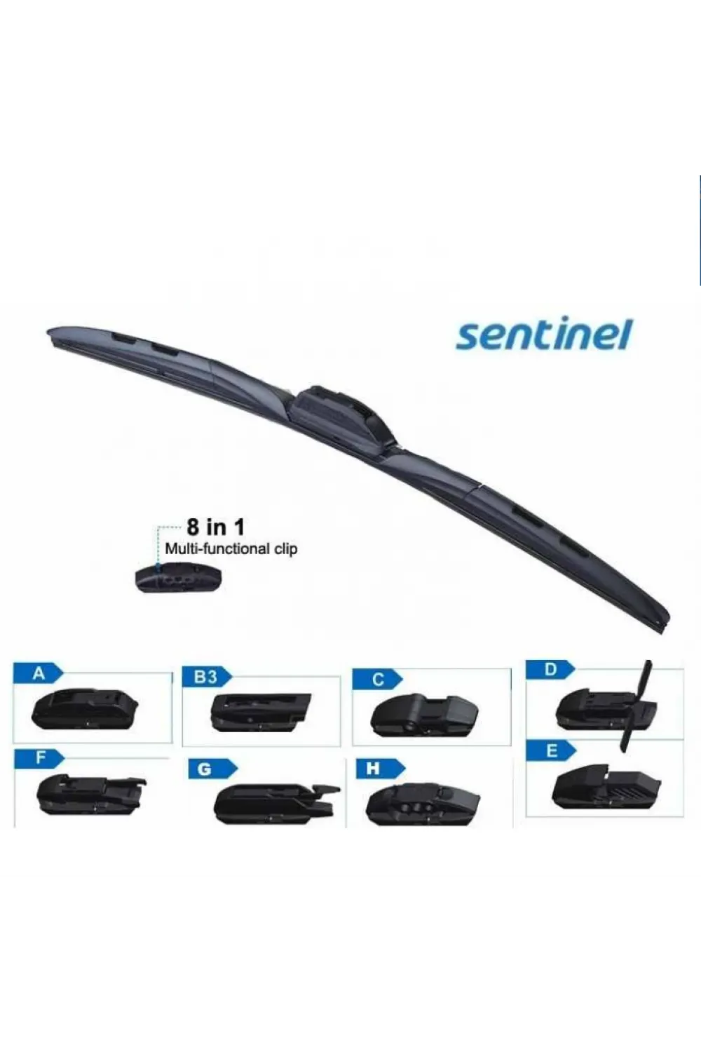 Sentinel Hybrid Silecek 8 Aparatlı 480mm