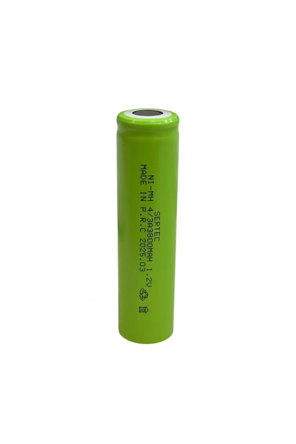 Sertec - 1.2v 3800 Mah - 4/3a - Ni-mh Şarjlı Pil - (başsız / Flat Head)