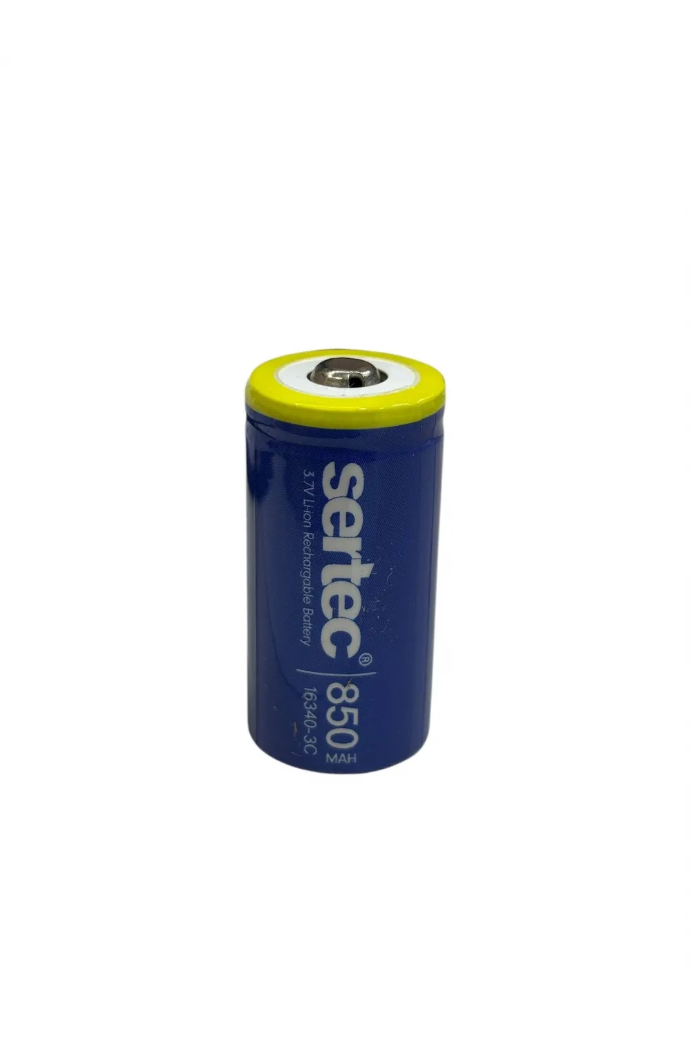 Sertec 3.7v Li-ion 16340 - 850 Mah 3c Başlı Şarjlı Pil