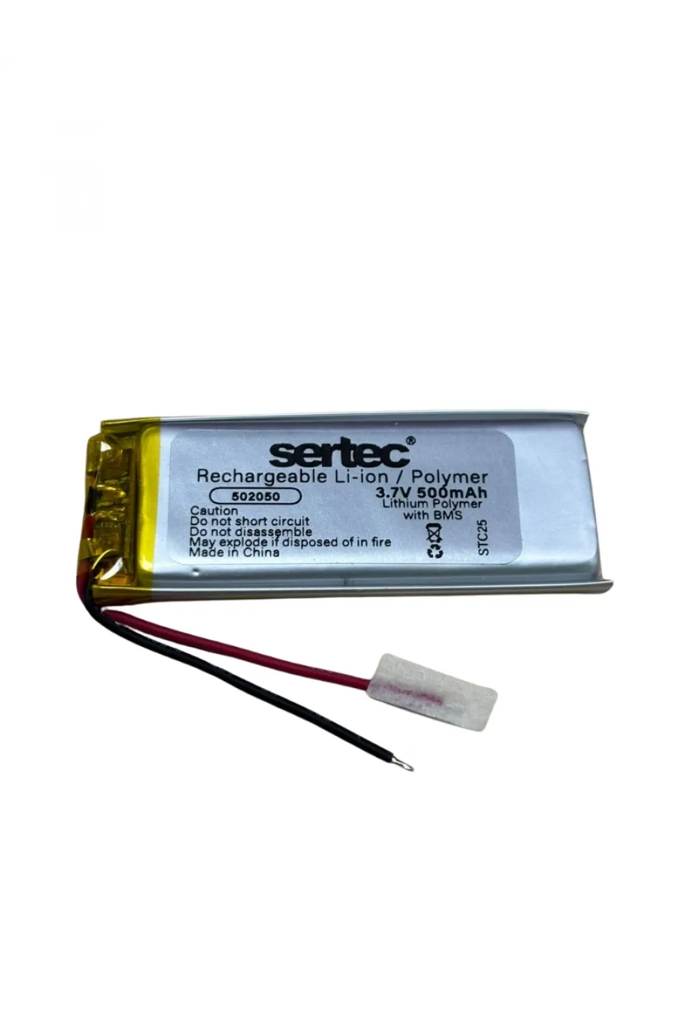 Sertec 502050 3.7v 500 Mah Li-polymer Pil (devreli/1.5a)