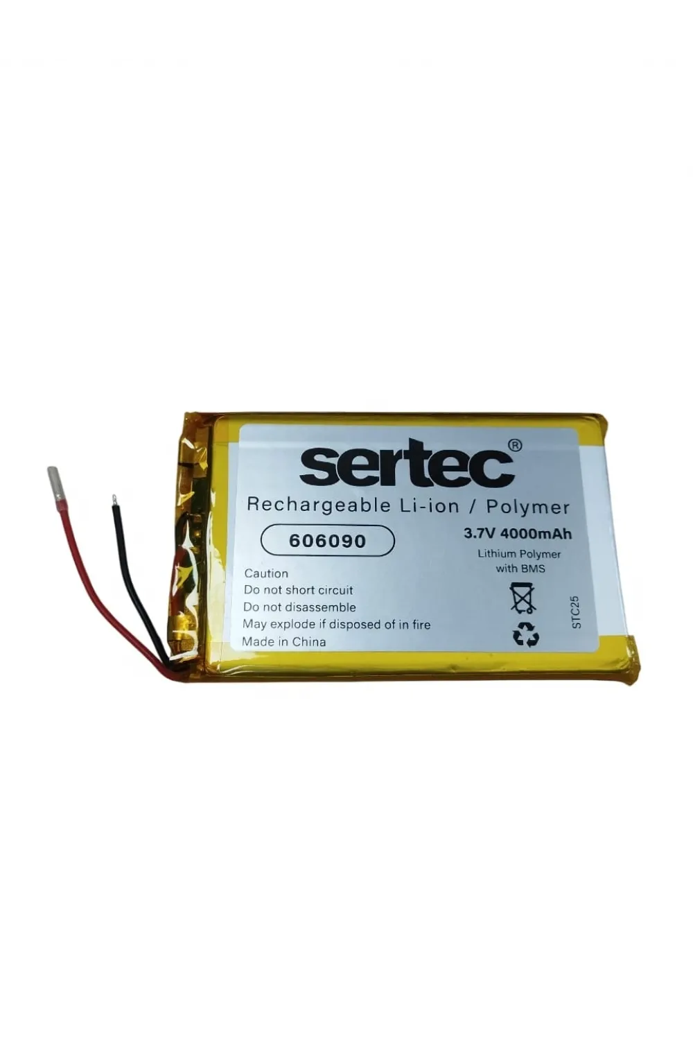 Sertec 606090 3.7v 4000mah Li-polymer Pil (devreli/1.5a)