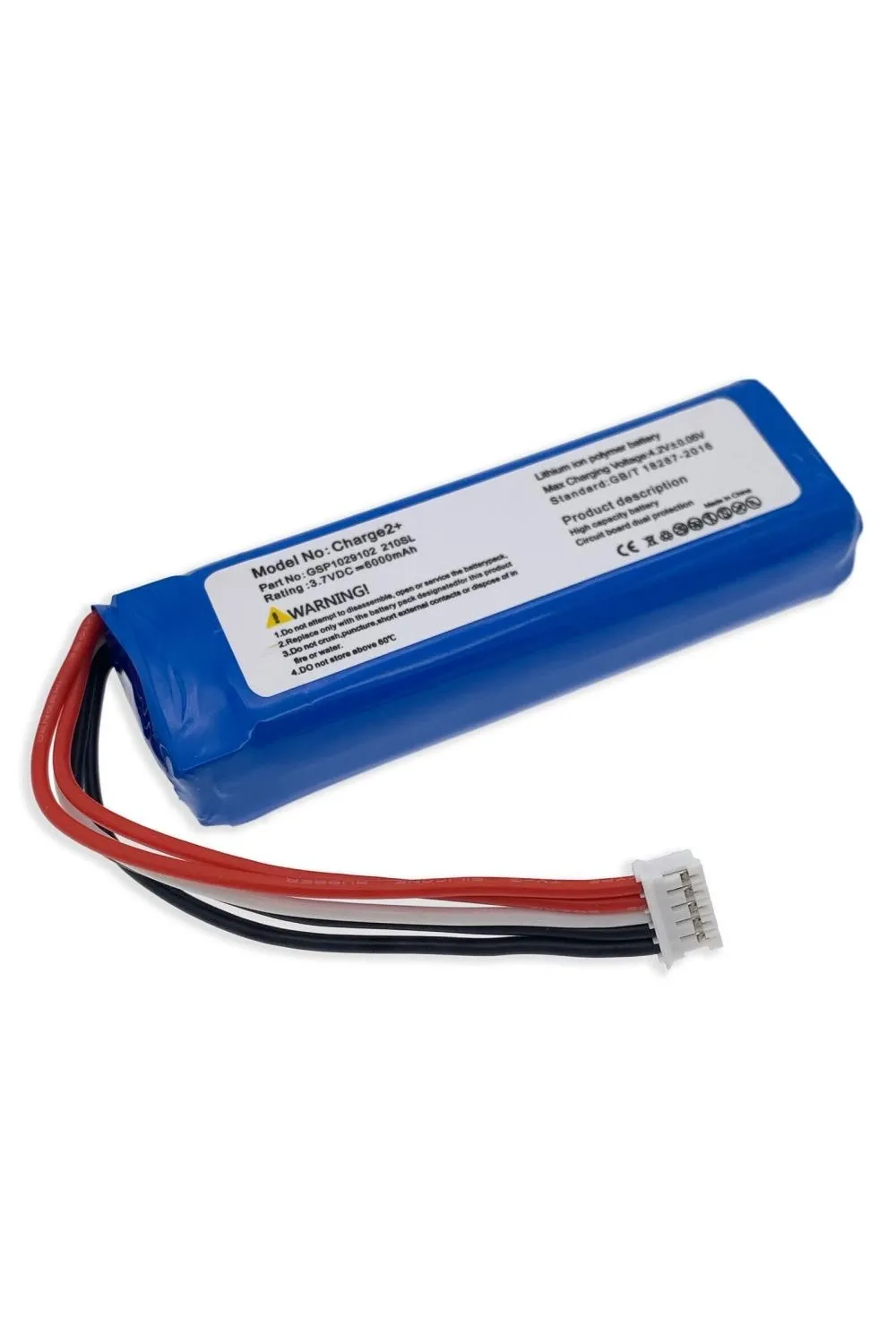 Sertec Jbl Charge 2 / 2+ Uyumlu 3.7v 6000 Mah Soketli Batarya
