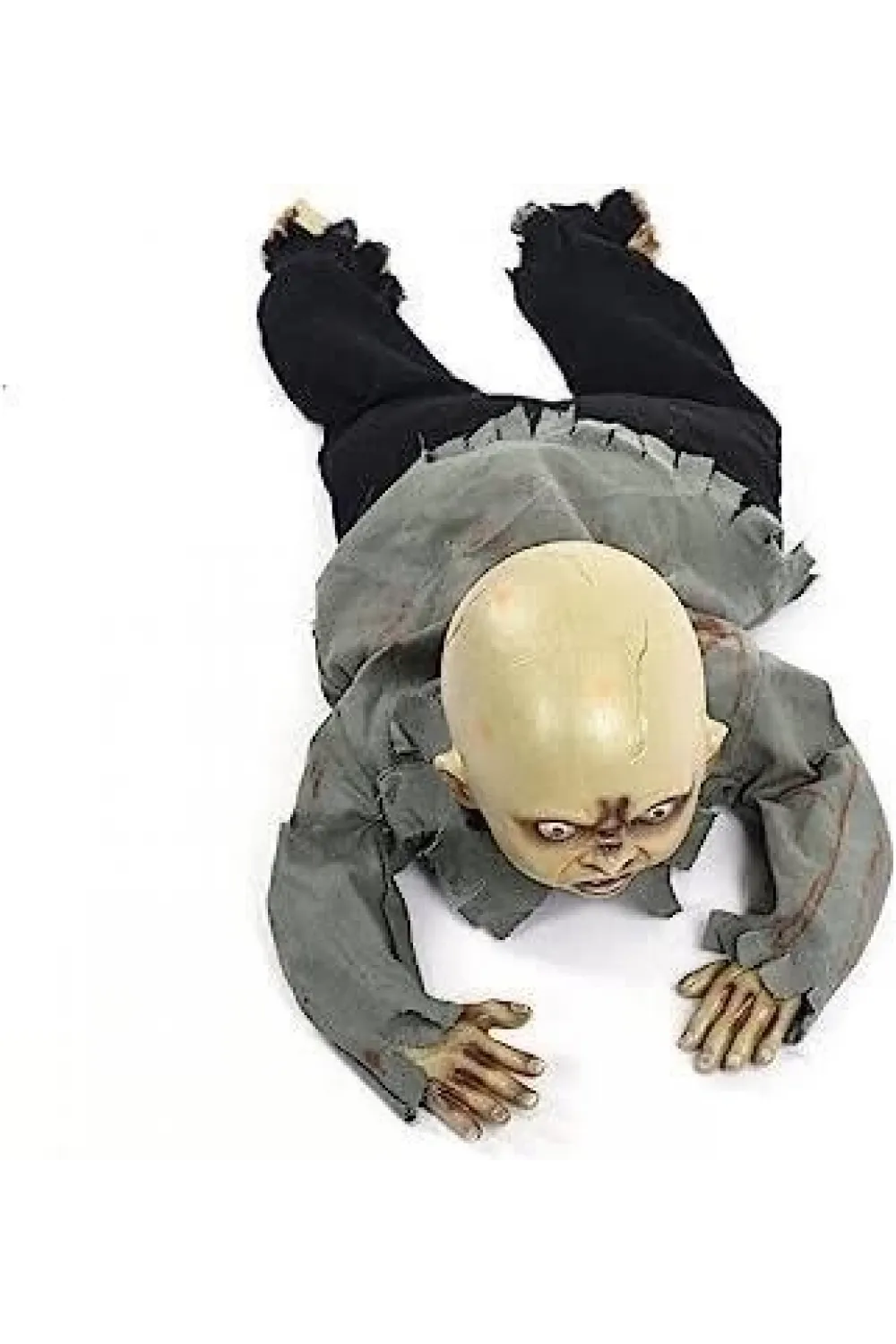 Sesli Işıklı Ve Sensörlü Yerde Emekleyen Hareketli Bebek Hayalet Zombi Dekor 30x85 Cm