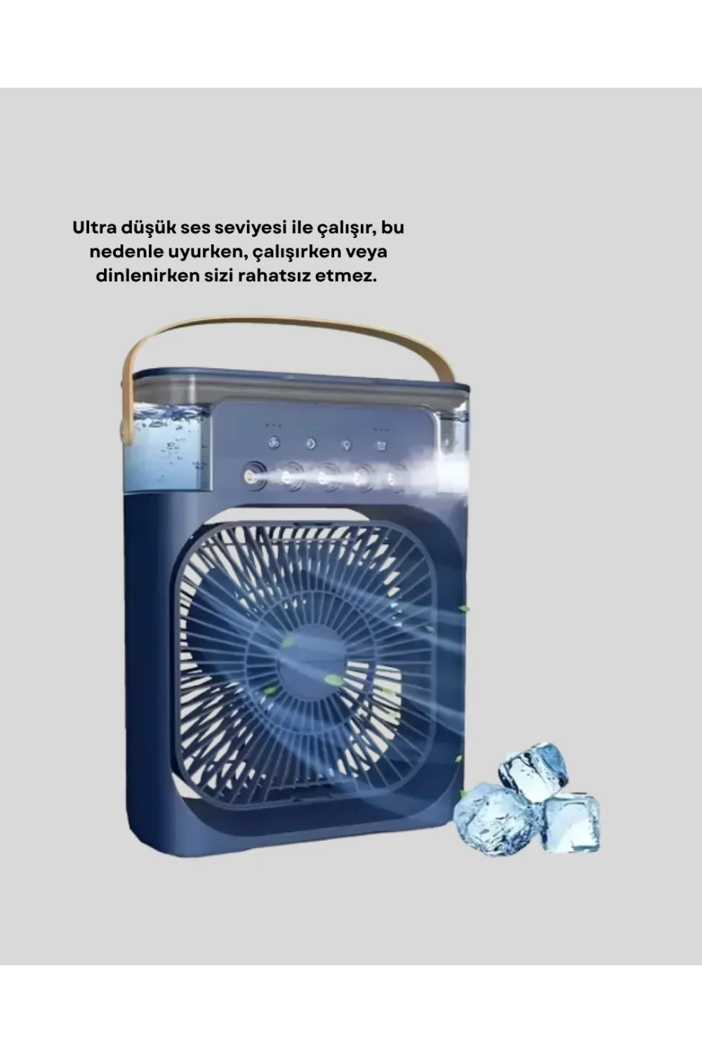 Sessiz Çalışan Turbo Fan Güçlü Hava Akışlı Masa Üstü Vantilatör