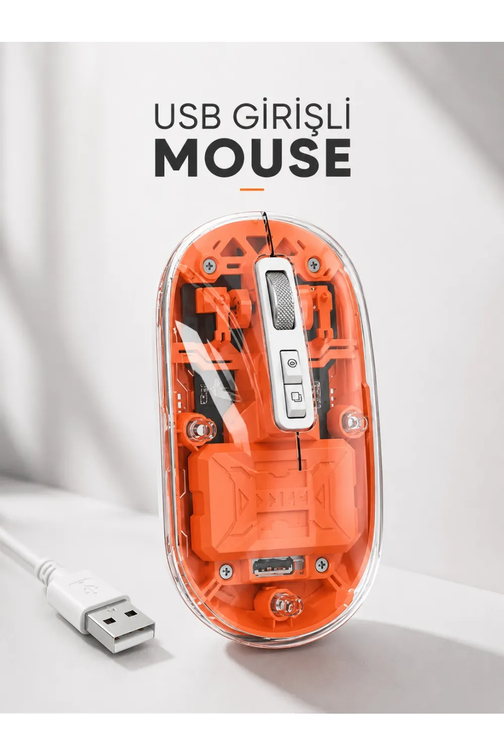 Sessiz Kablosuz Usb Girişli Mouse Fare Yüksek Performanslı