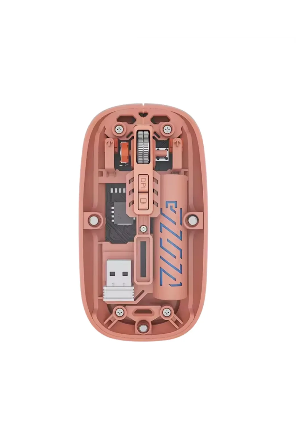 Sessiz Tıklamalı Şeffaf Mouse Bluetooth Ve Usb Uyumlu