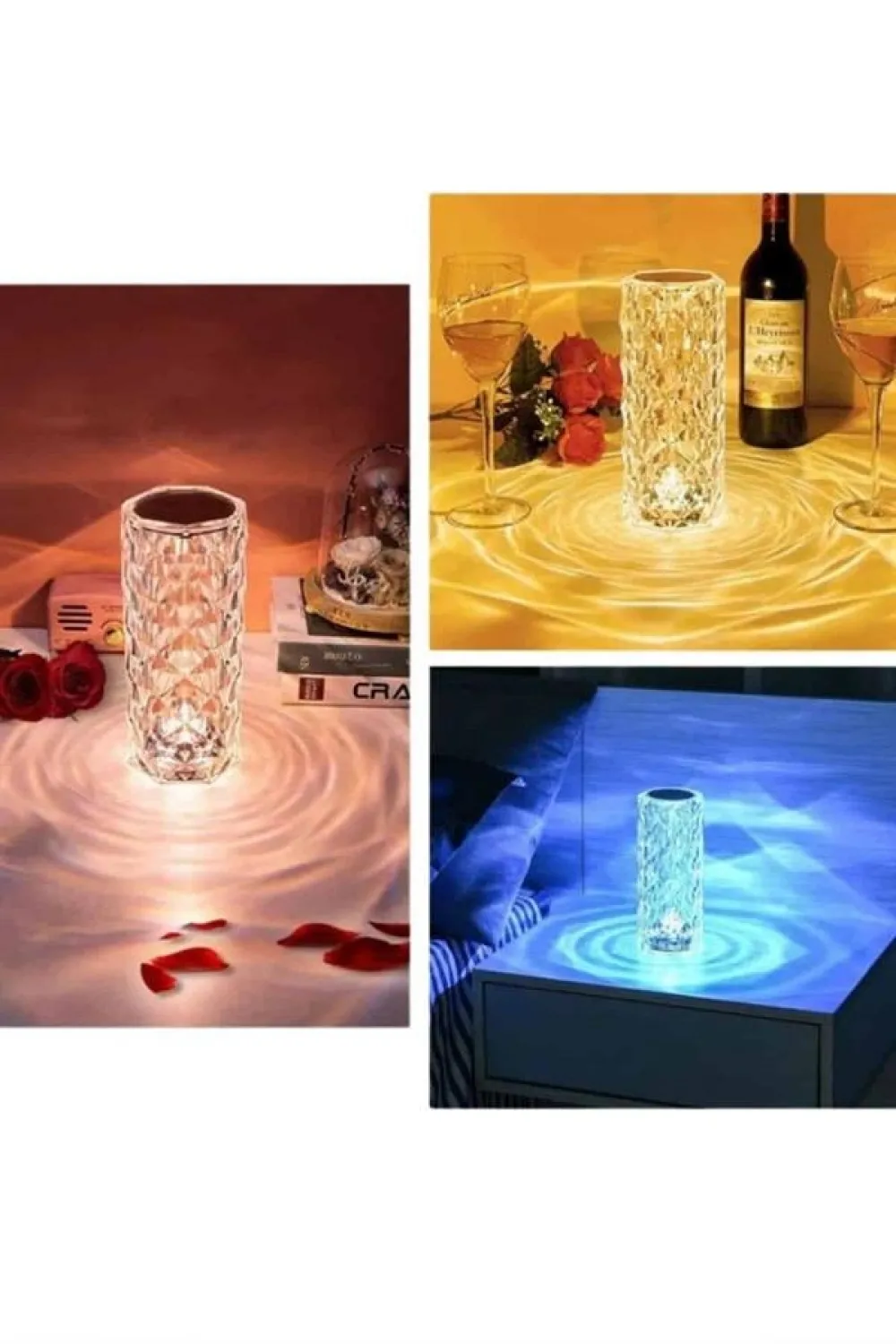 Sevgililer Günü İçin Hediye Kristal Lamba Sevgiliye Hediye Usb Şarjlı Gece Lambası