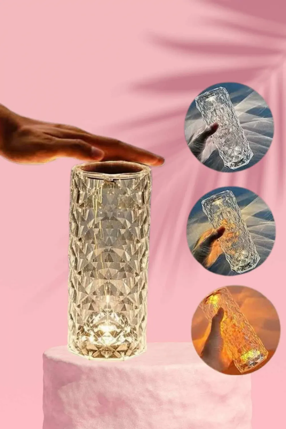 Sevgililer Gününe Özel Romantik Kristal Gece Lambası Sevgiliye Hediye