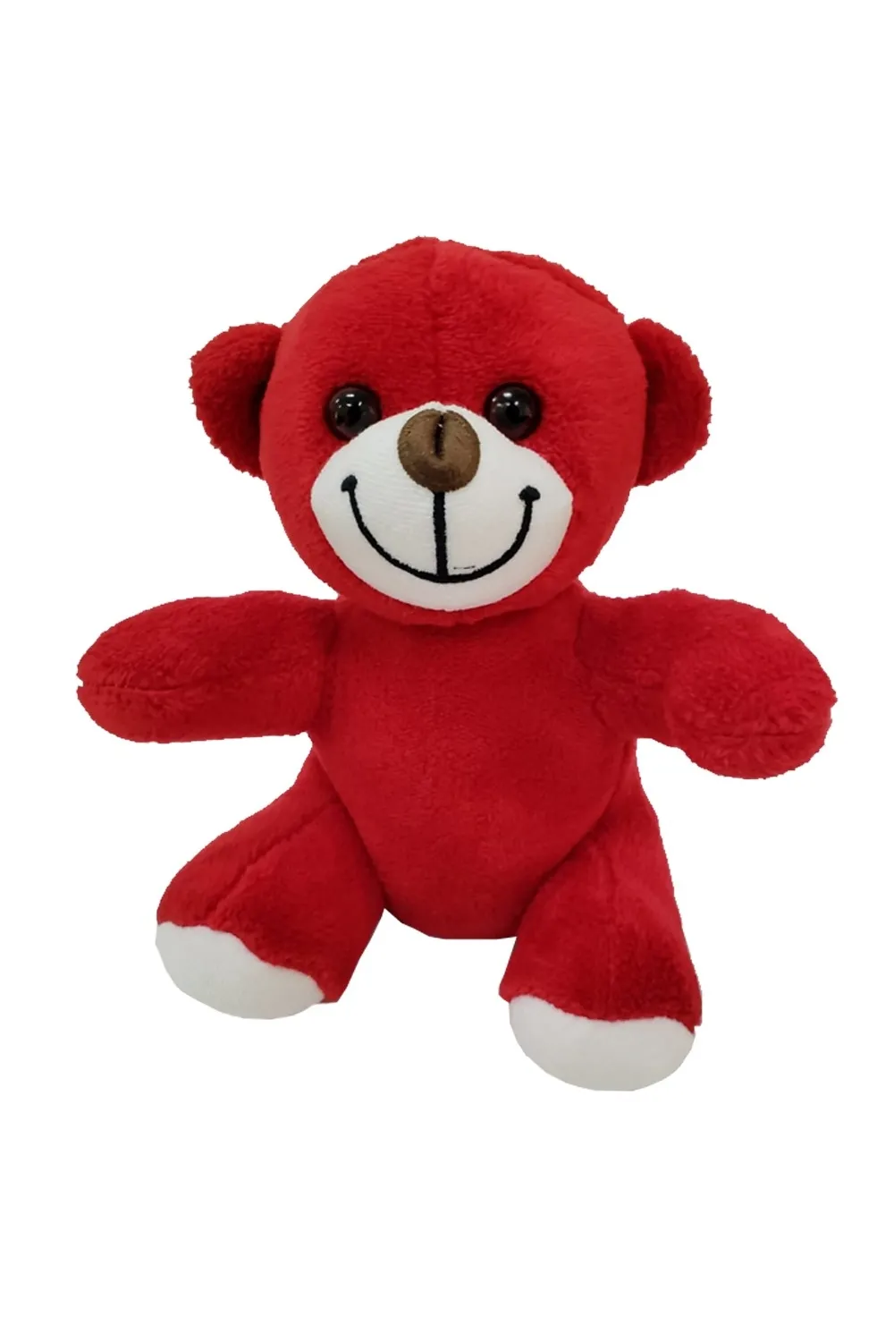 Sevimli Kırmızı Peluş Oyuncak Ayı