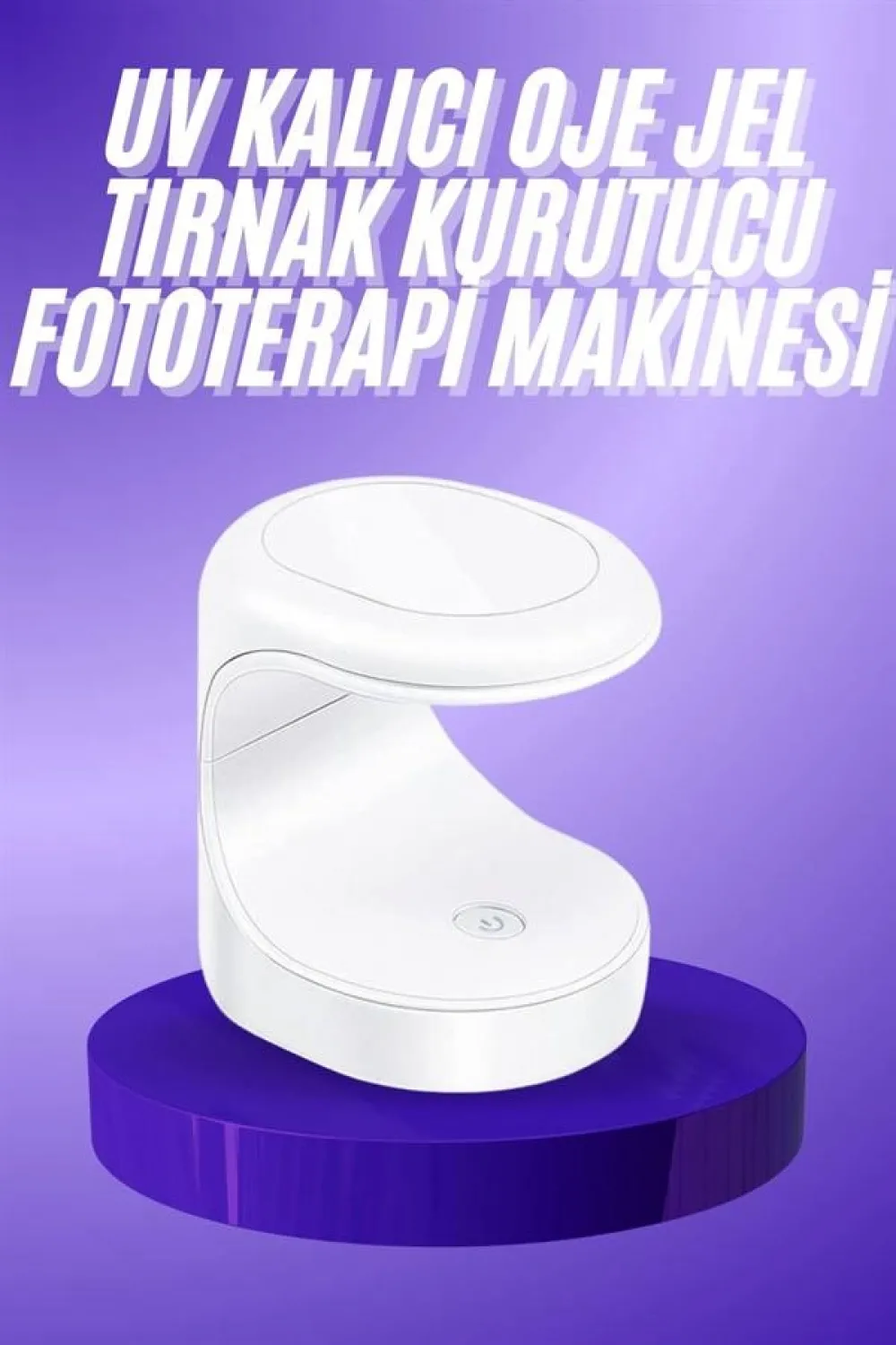 Seyehat Tipi Mini Oje Kurutucu Ultraviole Mor Işık Protez Tırnak Kurutucu