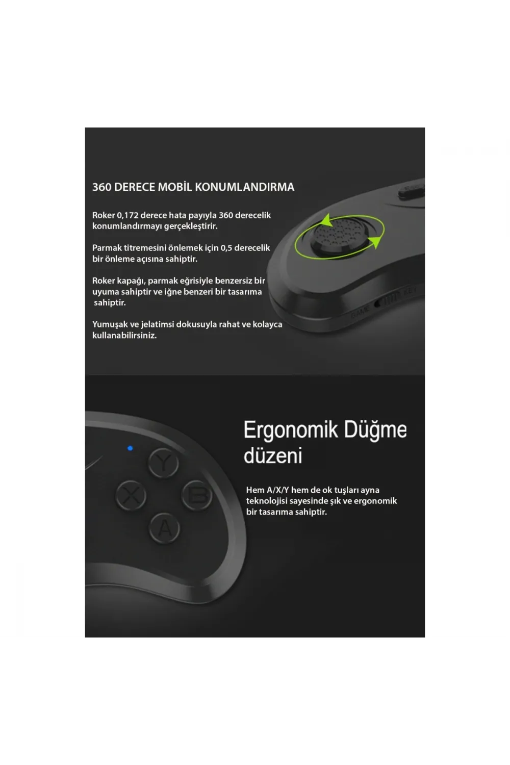 Shinecon Sc-b01 Sanal Gerçeklik Gözlüğü Kumandası - Siyah