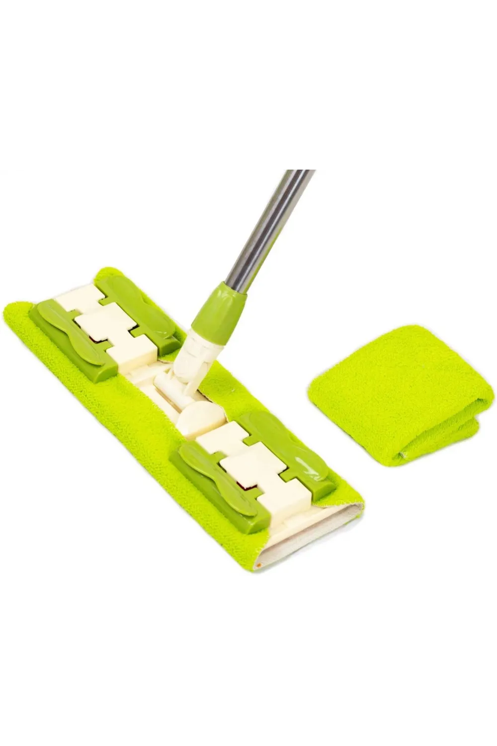 Sihirli Spin Mop Teleskopik Çok Amaçlı Mop +1 Bez Hediyeli - Mor