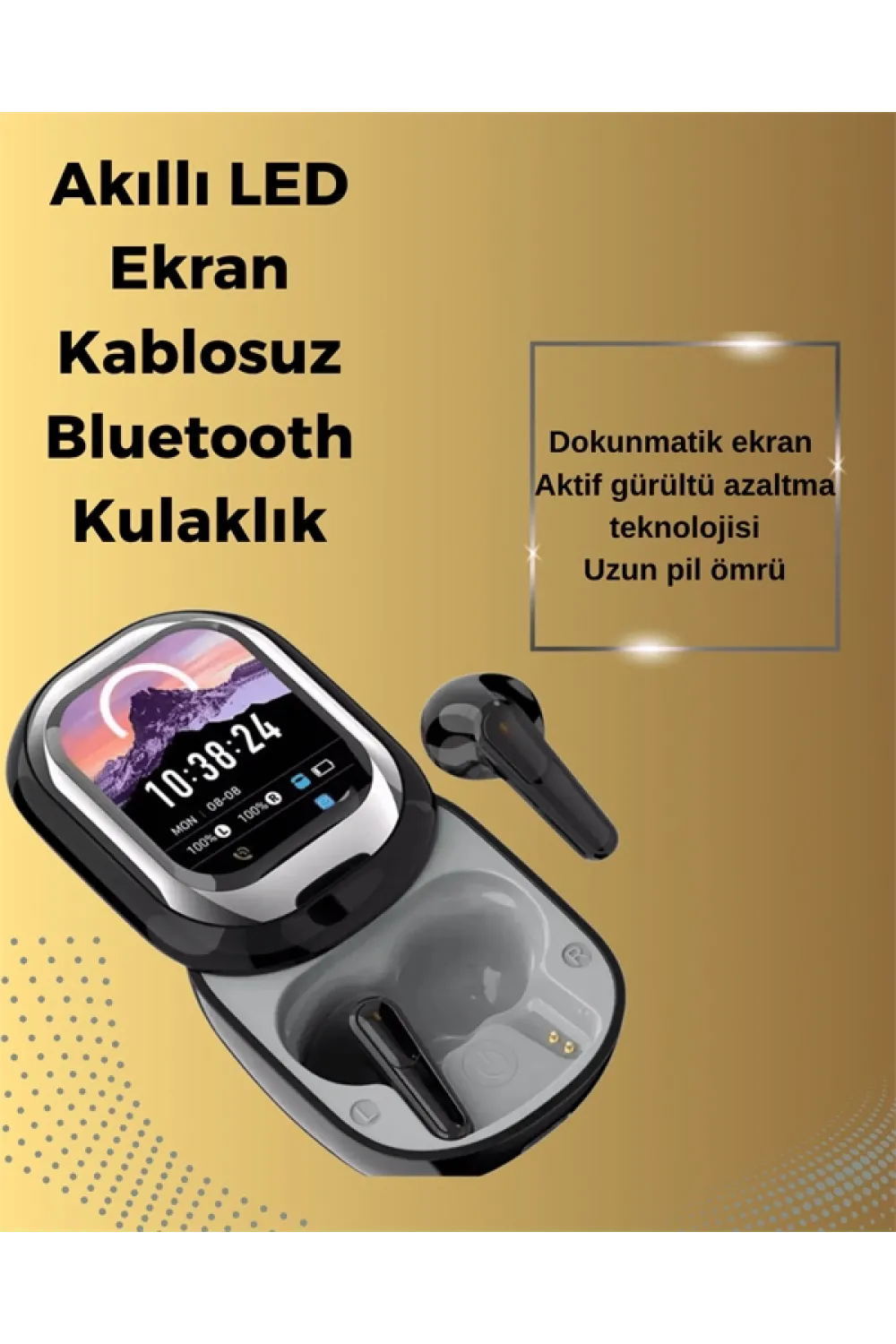 Şık, Akıllı Ve Güçlü: Led Ekranlı Kablosuz Kulaklık Seti