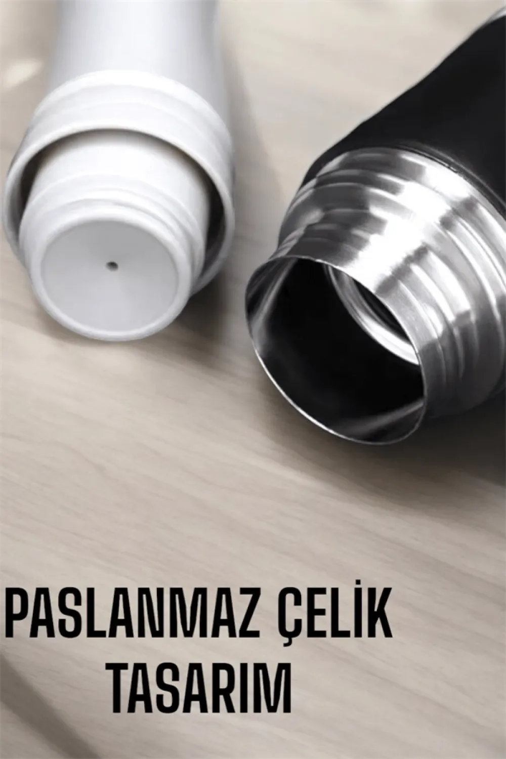 Şık Ve Dayanıklı 3 Bardaklı Termos Seti Uzun Süre Isı Koruma Özellikli