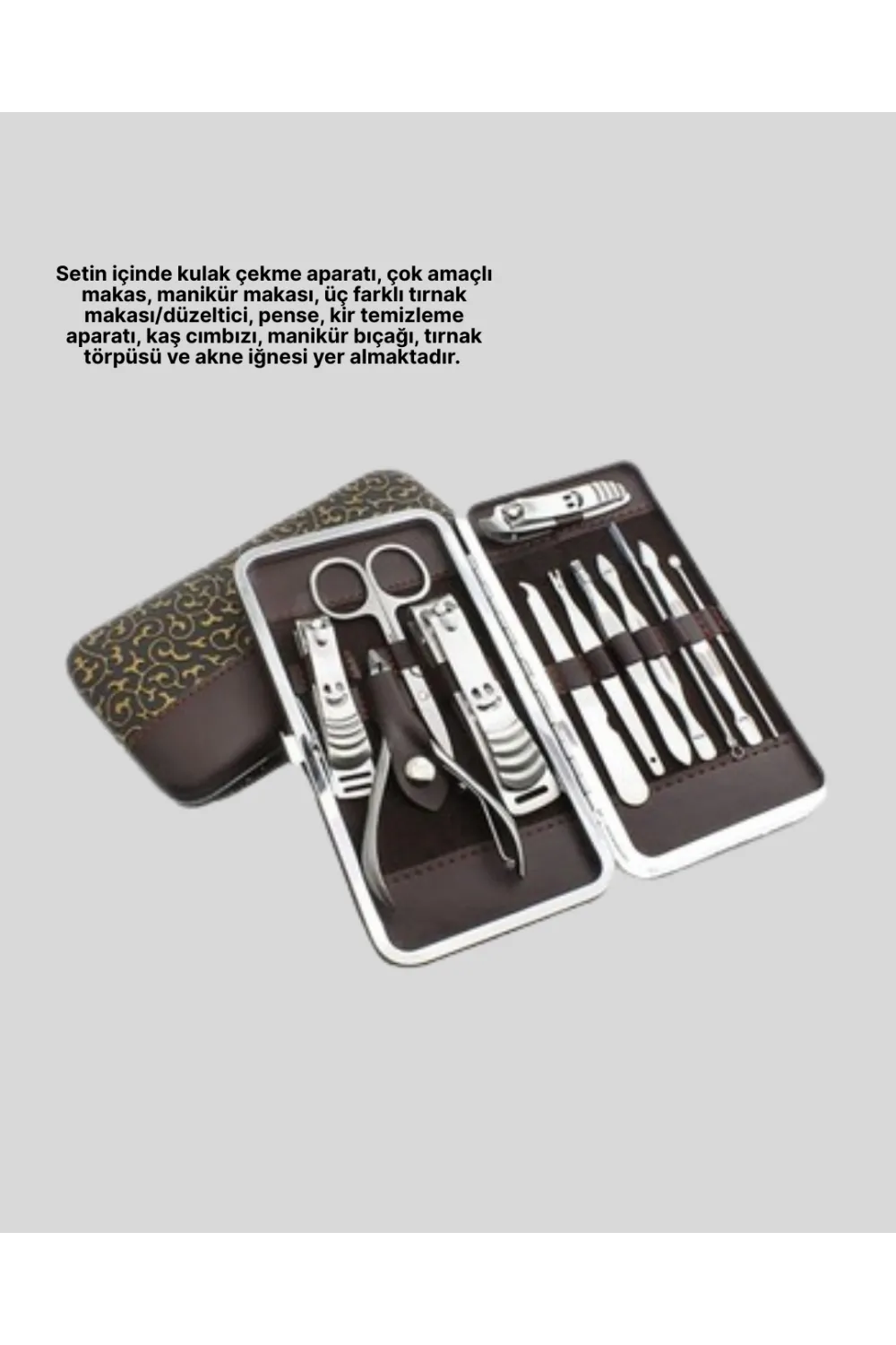 Şık Ve Dayanıklı Çok Amaçlı Kişisel 12 Bakım Seti