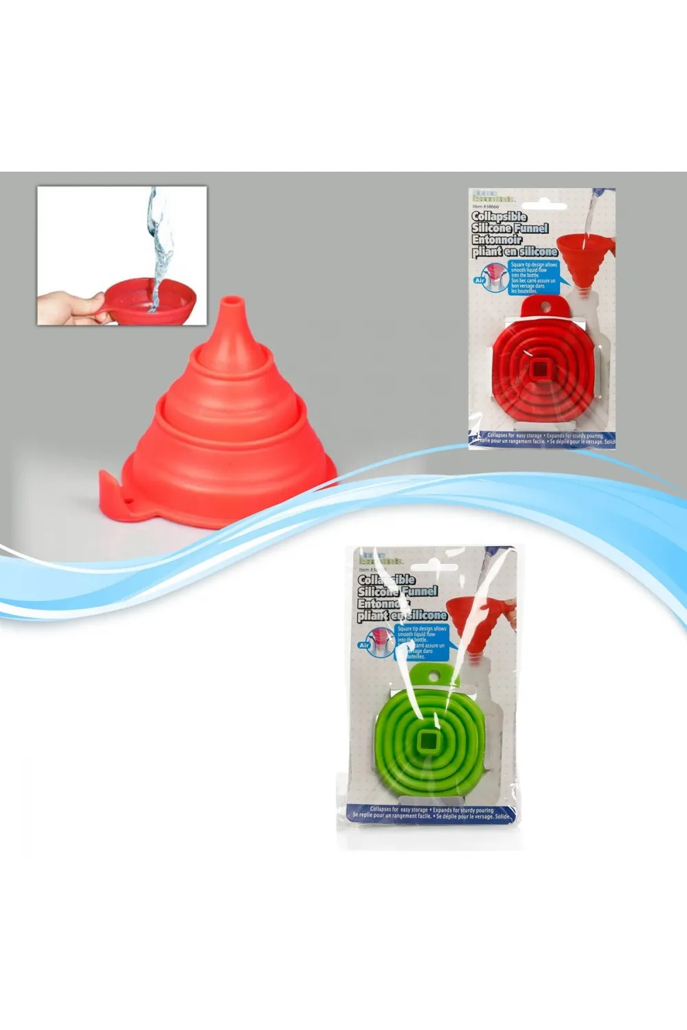 Silicone Folding Funnel Katlanır Huni
