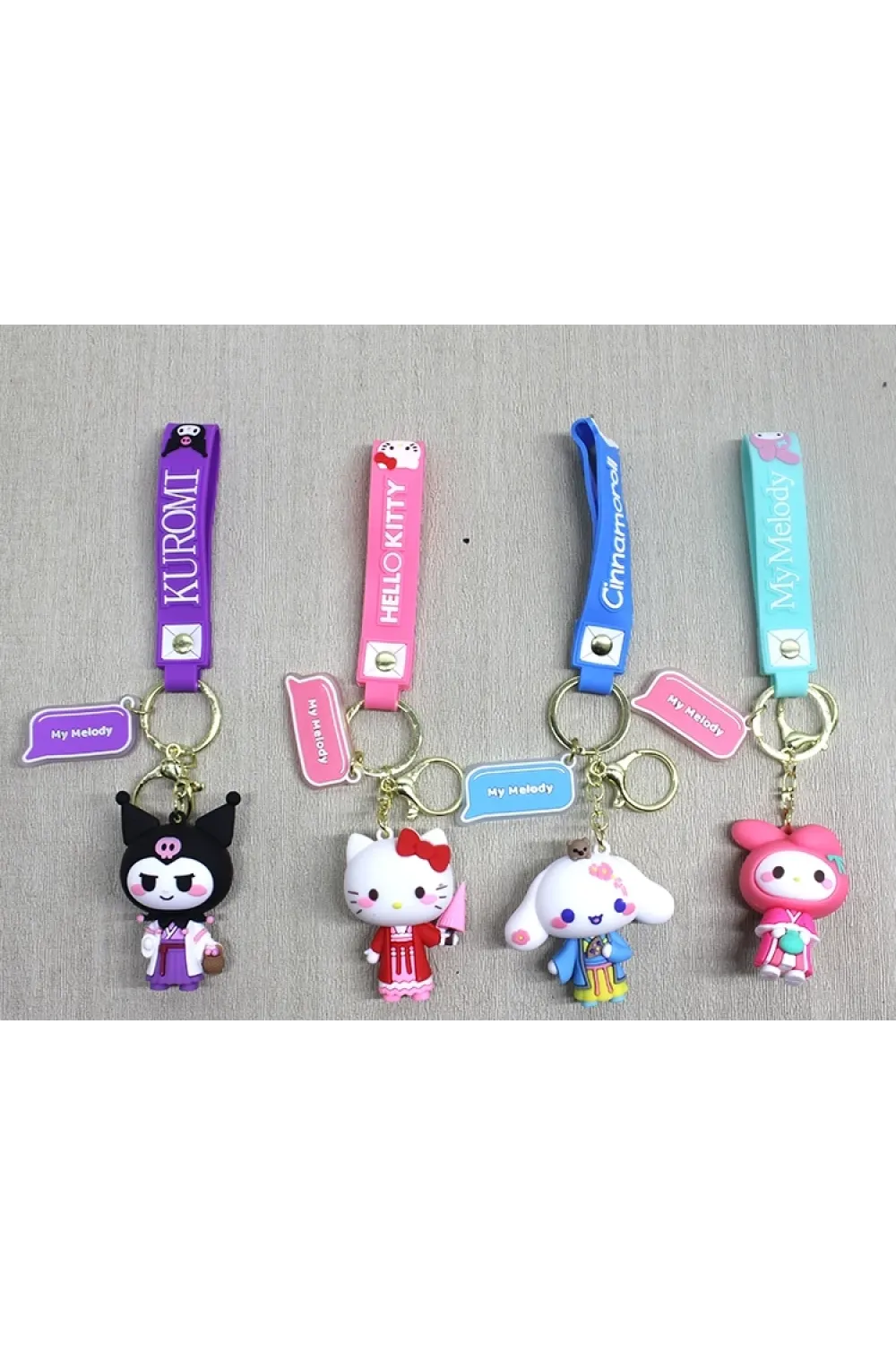 Silikon Kuromi Ve Hello Kitty Anahtarlık IEG4249
