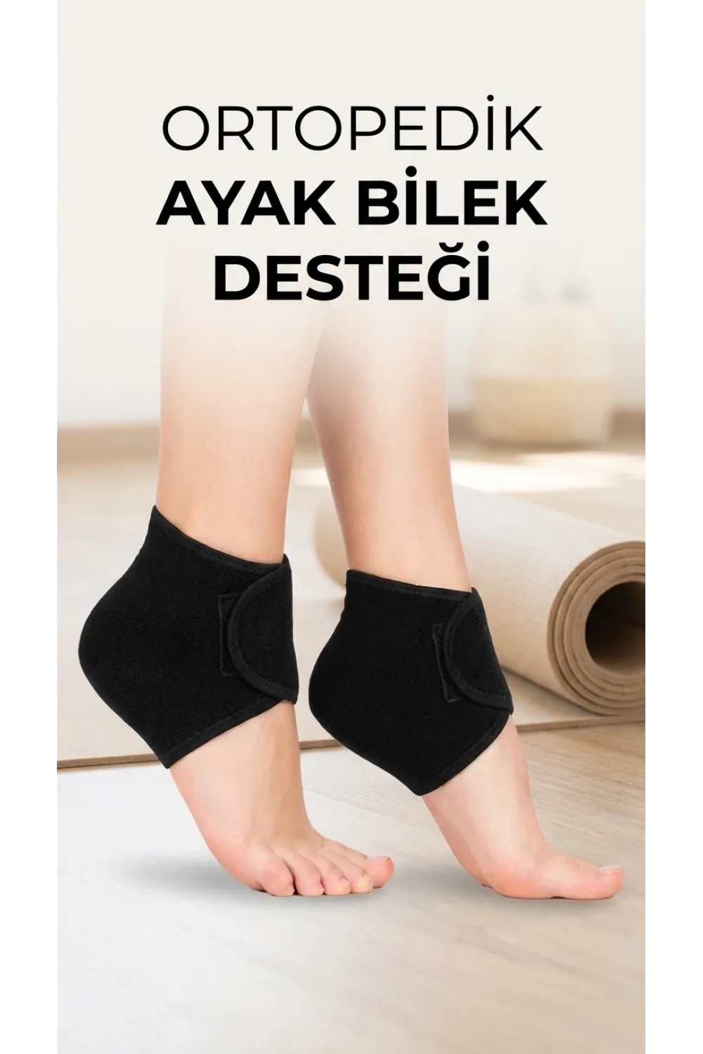 Silikon Tabanlı Ortopedik Topuk Destek Çorap Seti 2li Ayak Rahatlatıcı