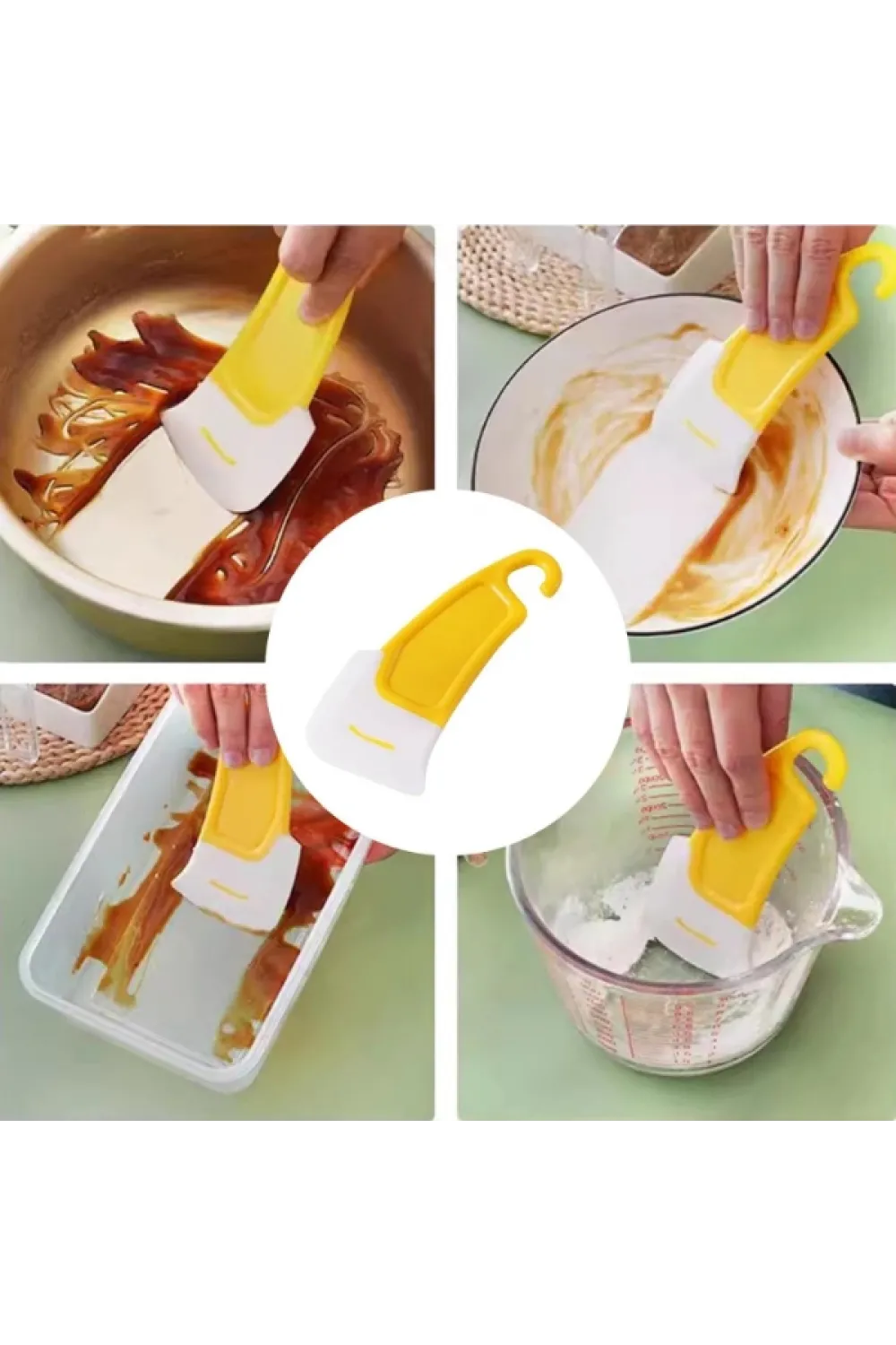 Silikon Uçlu Bulaşık Temizleme Kazıyıcı Spatula